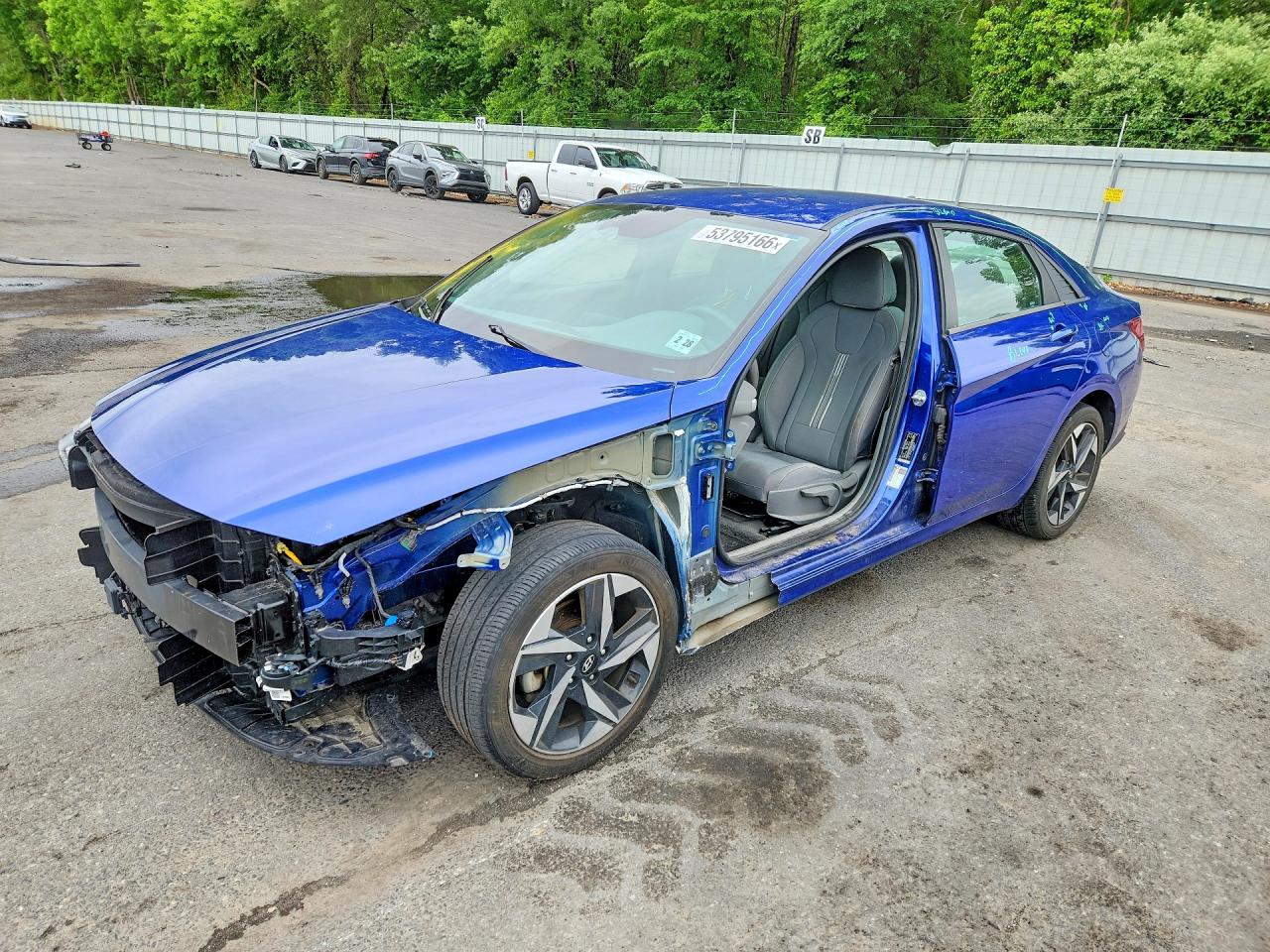 2023 Hyundai Elantra Sel Синий vin: 5NPLS4AG1PH107467