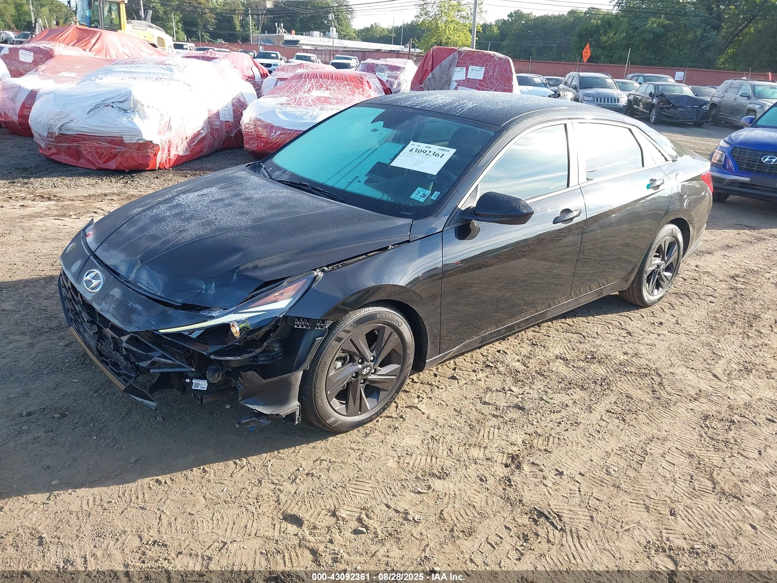 2021 Hyundai Elantra Sel Black vin: 5NPLS4AG3MH051950