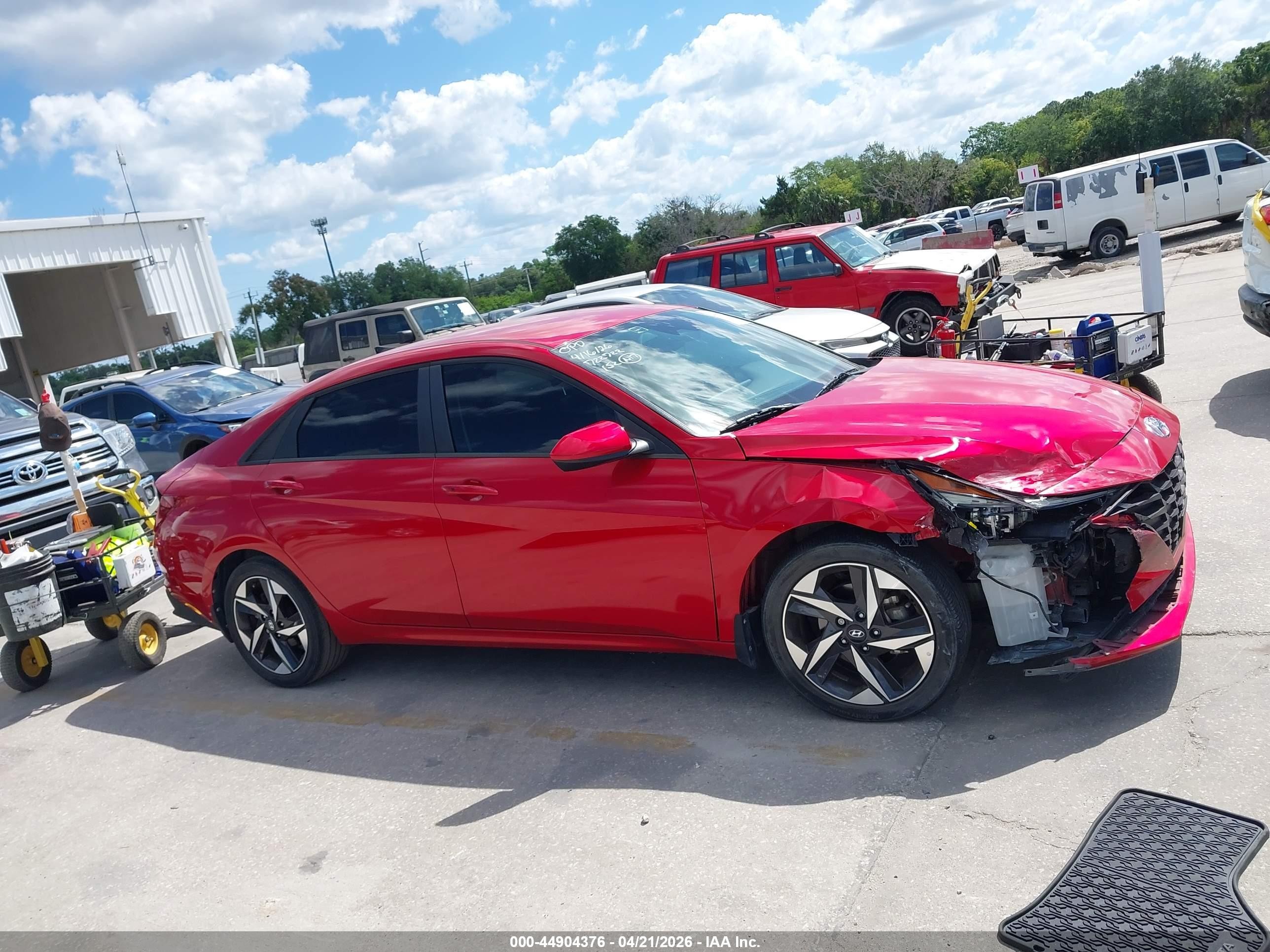 2023 Hyundai Elantra Sel Темно-бордовый vin: 5NPLS4AG6PH098782