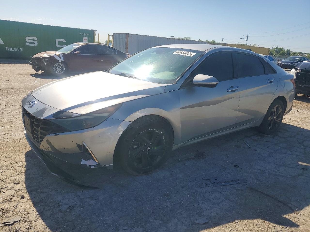 2022 Hyundai Elantra Sel Silver vin: 5NPLS4AG7NH067683