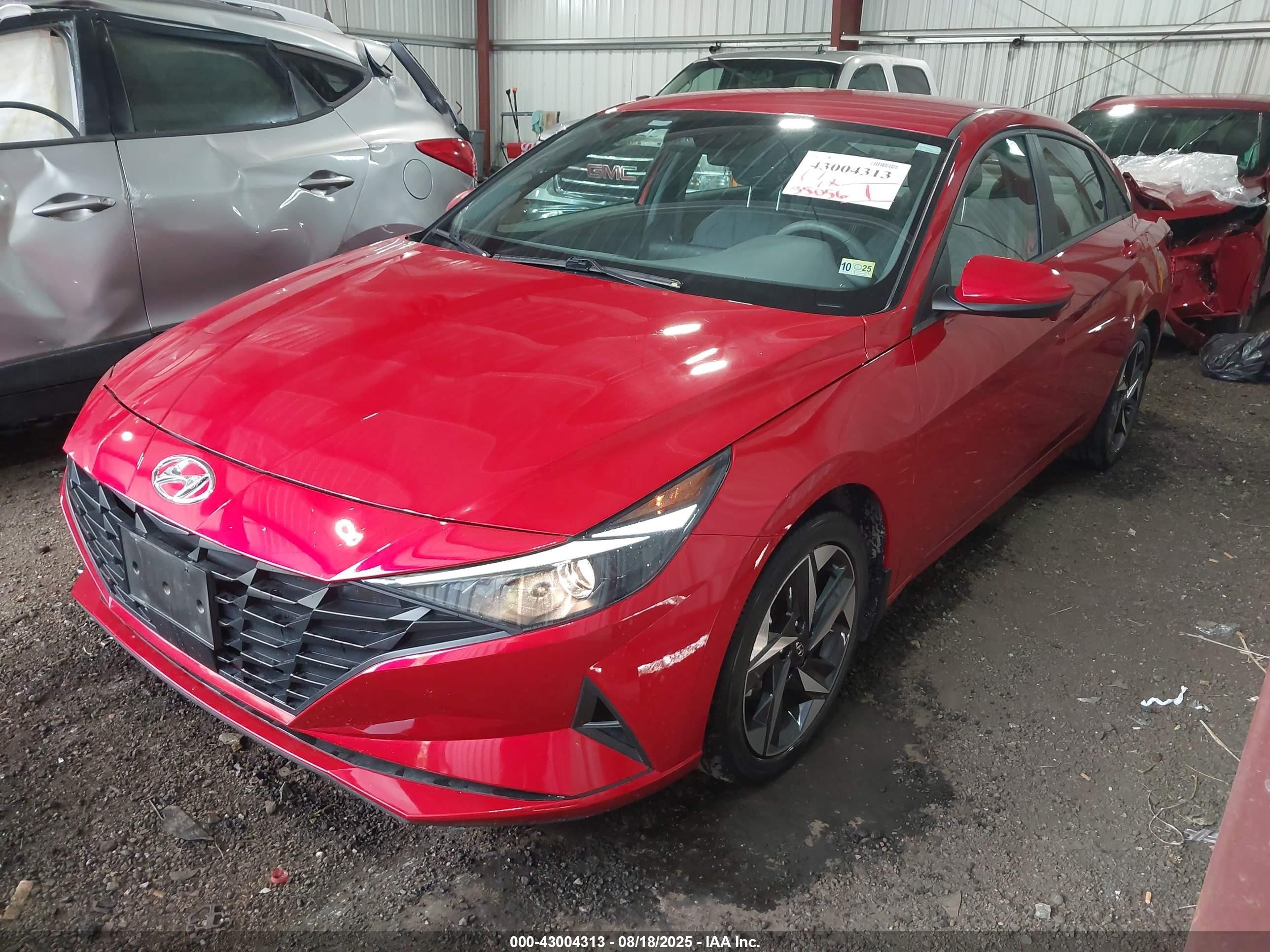 2023 Hyundai Elantra Sel Красный vin: 5NPLS4AG7PH098886