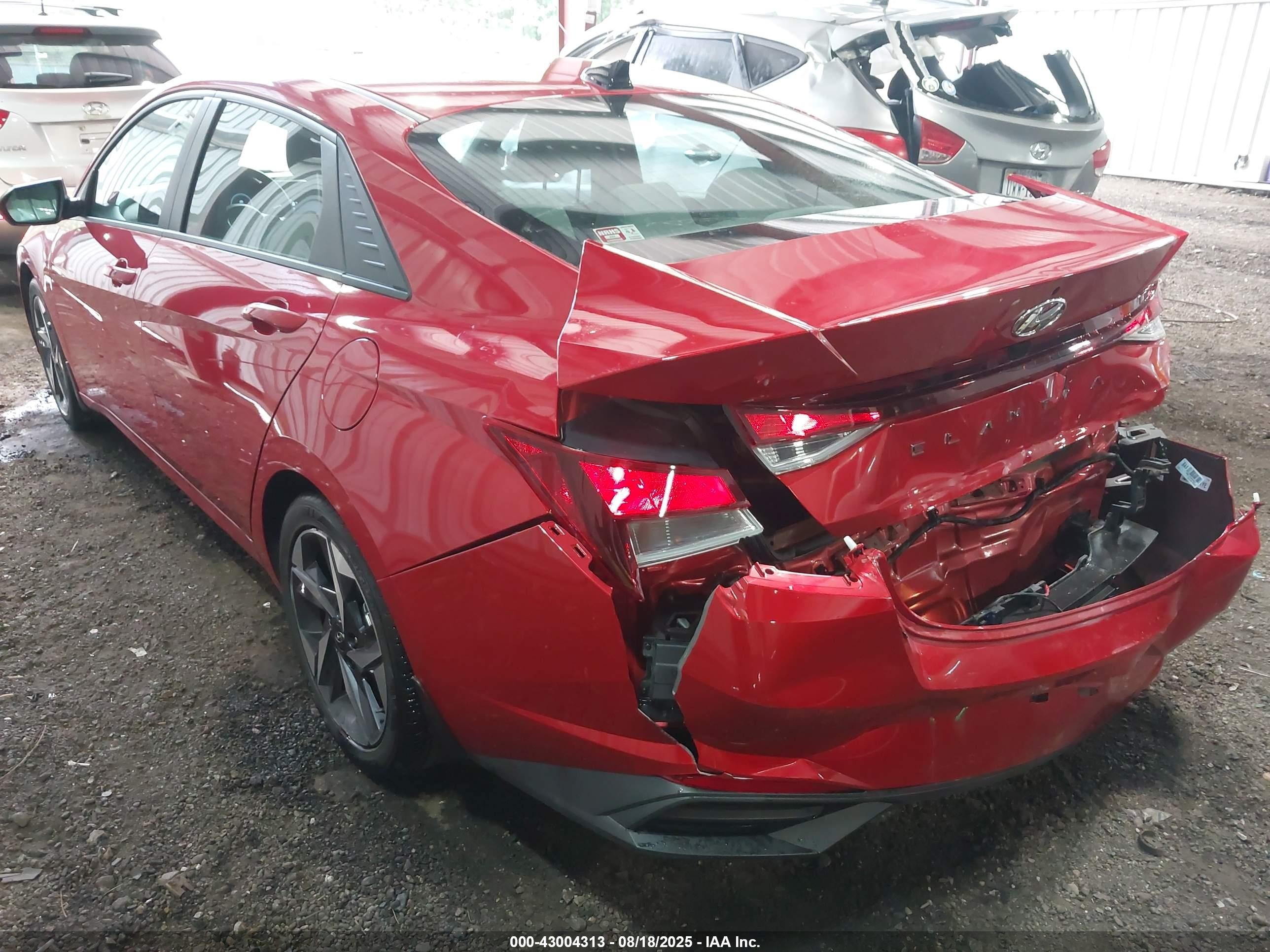 2023 Hyundai Elantra Sel Красный vin: 5NPLS4AG7PH098886