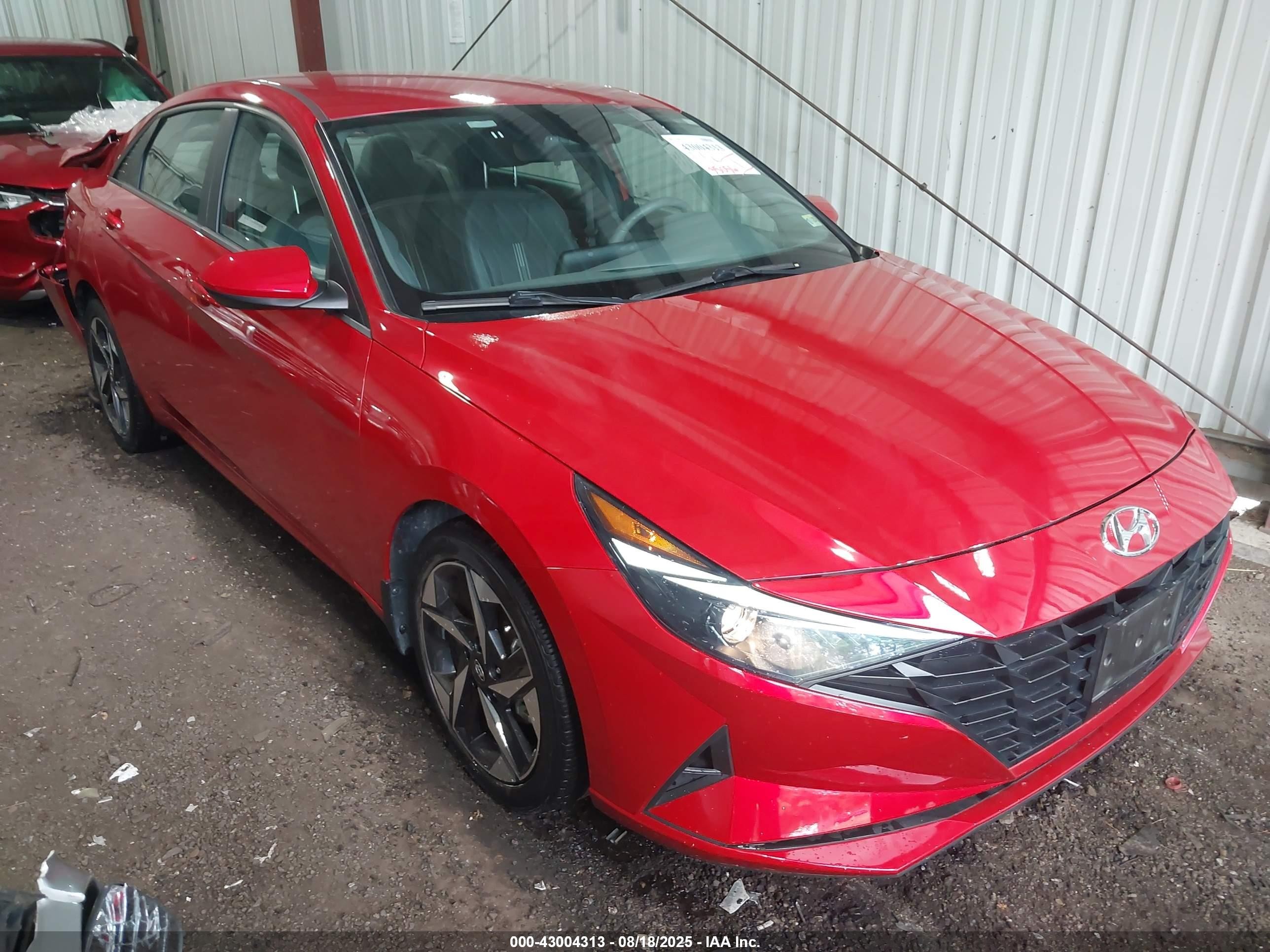2023 Hyundai Elantra Sel Красный vin: 5NPLS4AG7PH098886