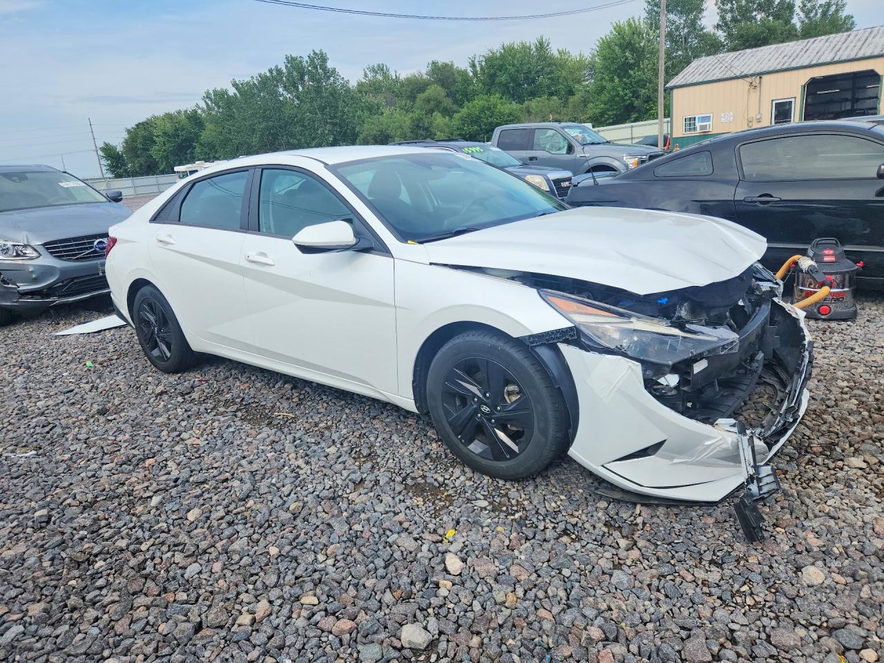 2021 Hyundai Elantra Sel White vin: 5NPLS4AG8MH039521