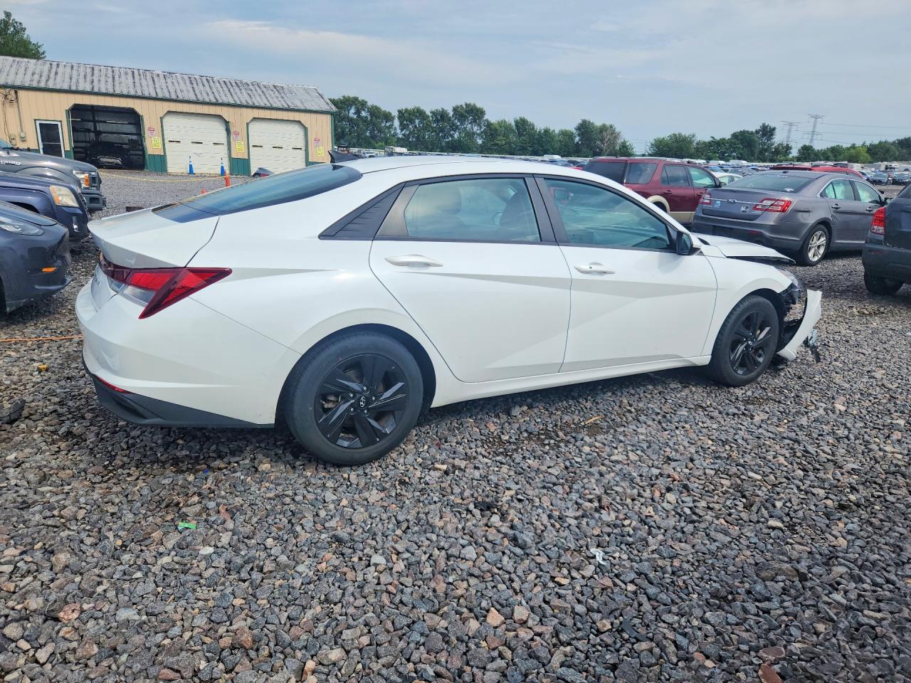 2021 Hyundai Elantra Sel White vin: 5NPLS4AG8MH039521