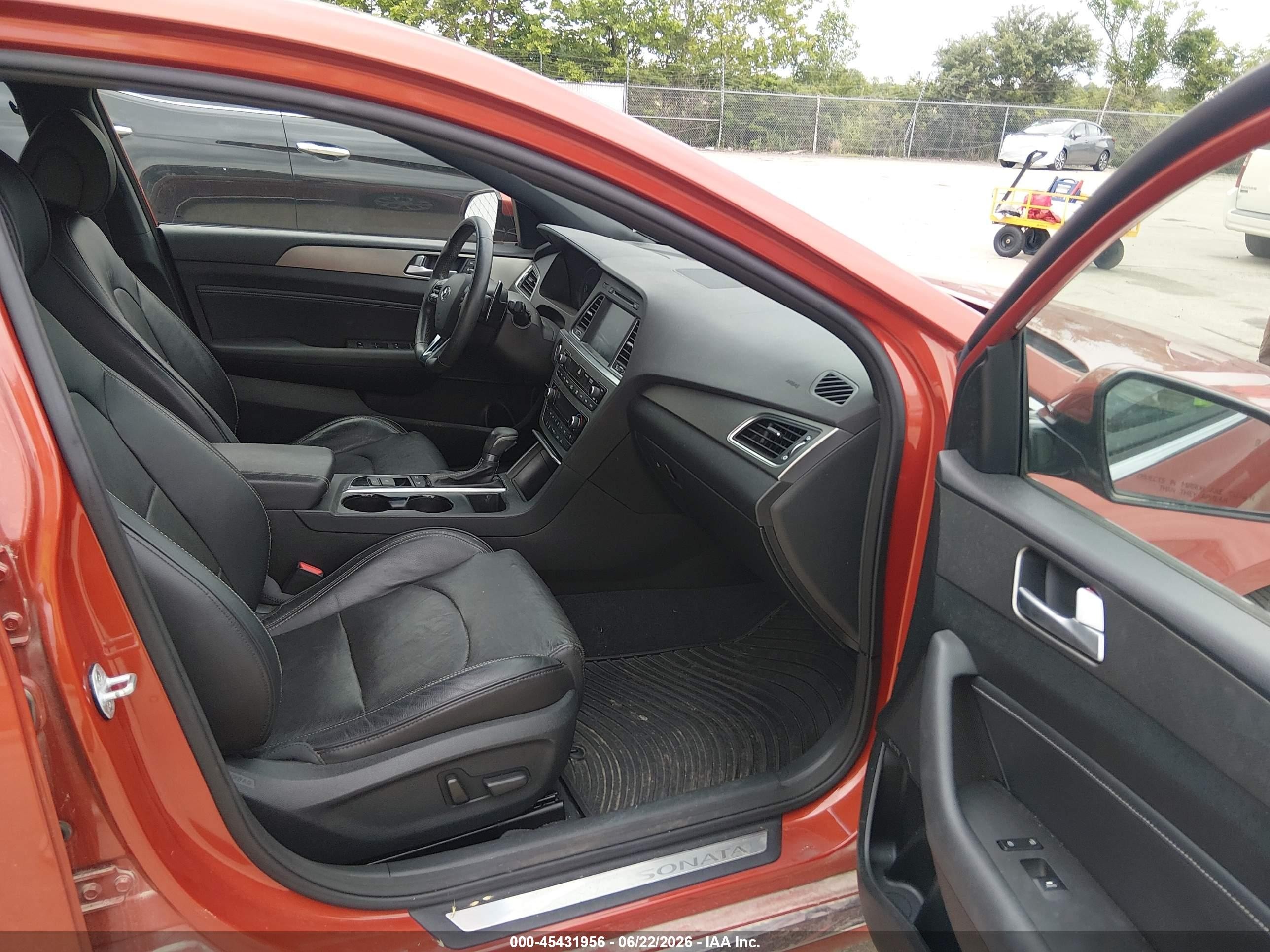 2015 Hyundai Sonata   Orange vin: 5NTE34AB8FH156254