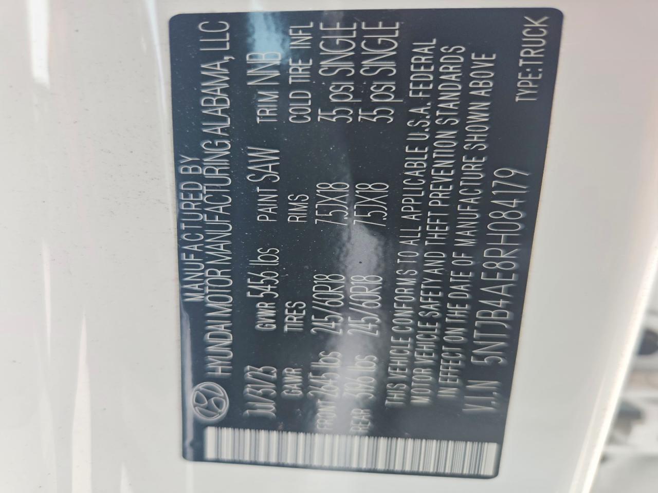2022 Hyundai Santa Cruz Sel White vin: 5NTJB4AE8RH084179
