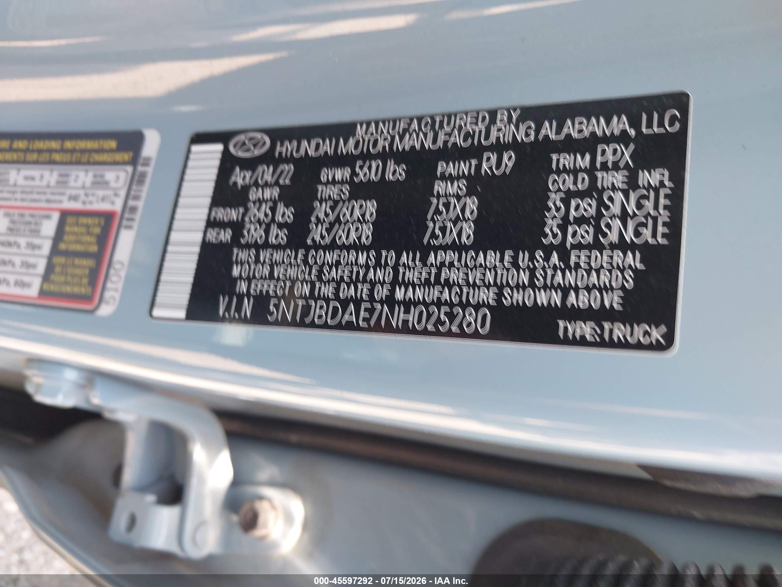 2022 Hyundai Santa Cruz Sel Beige vin: 5NTJBDAE7NH025280