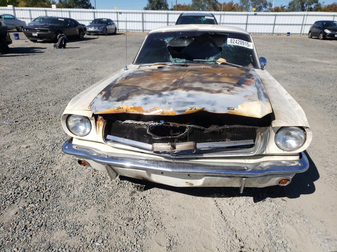 1965 Ford Mustang Cream vin: 5R07A126355
