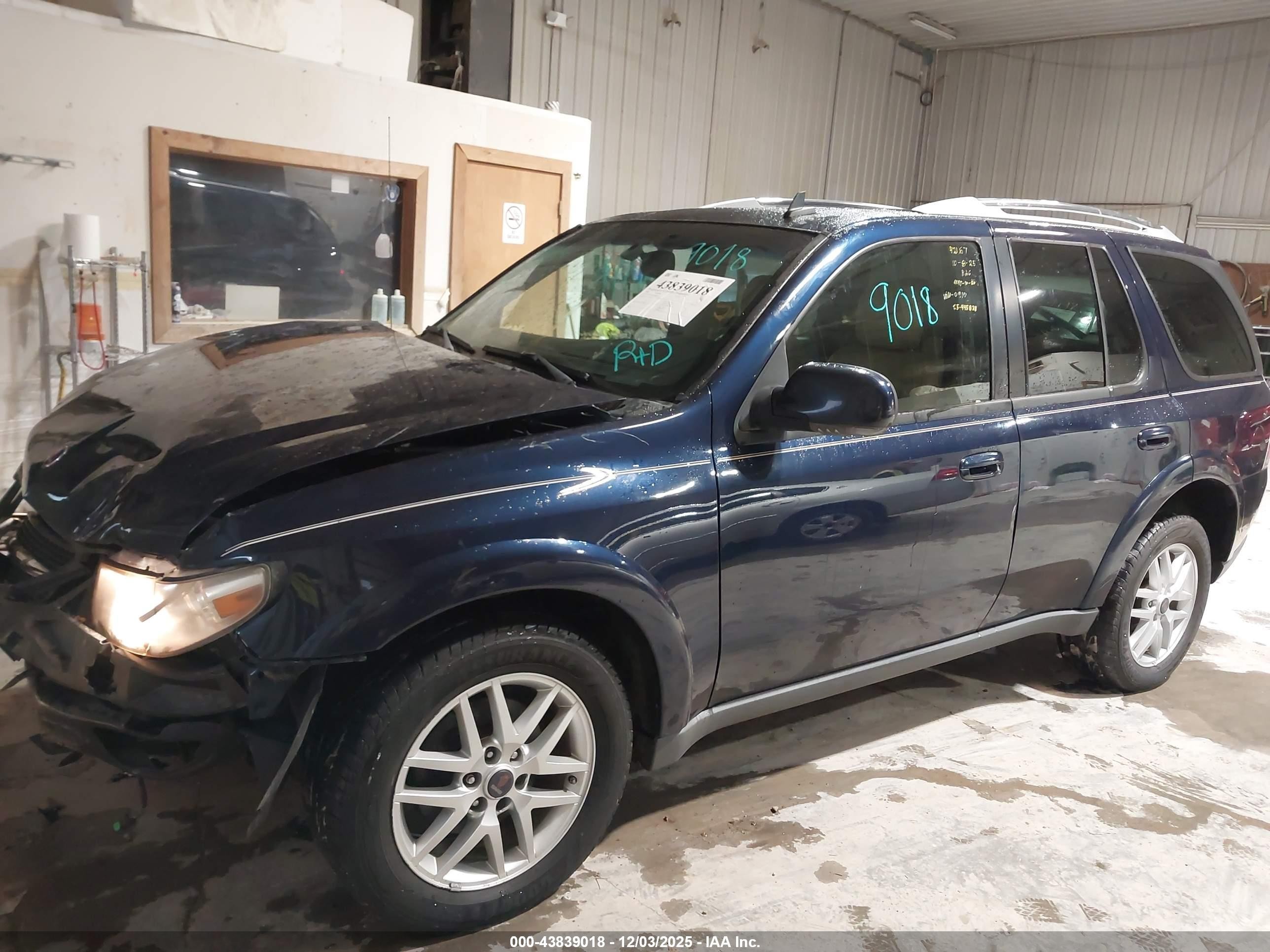 2008 Saab 9-7x 4.2i Blue vin: 5S3ET13S282800910