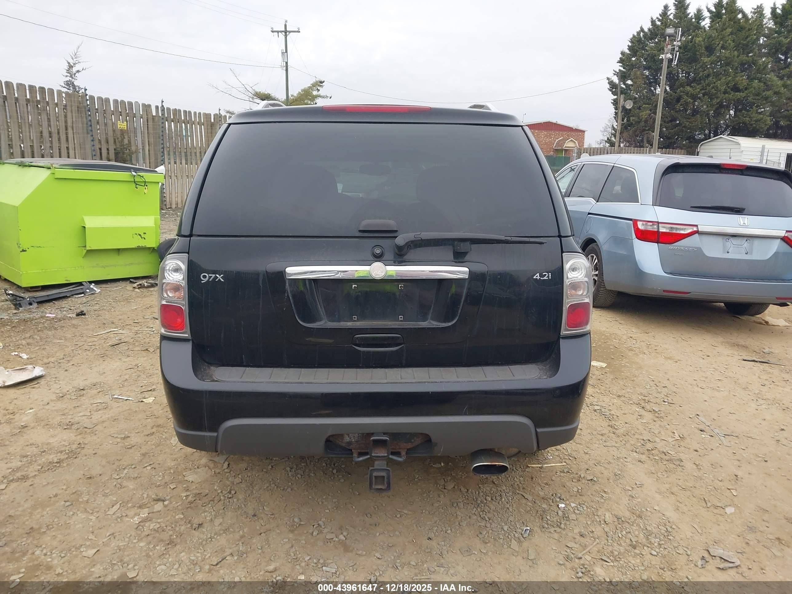 2008 Saab 9-7x 4.2i Black vin: 5S3ET13SX82800105