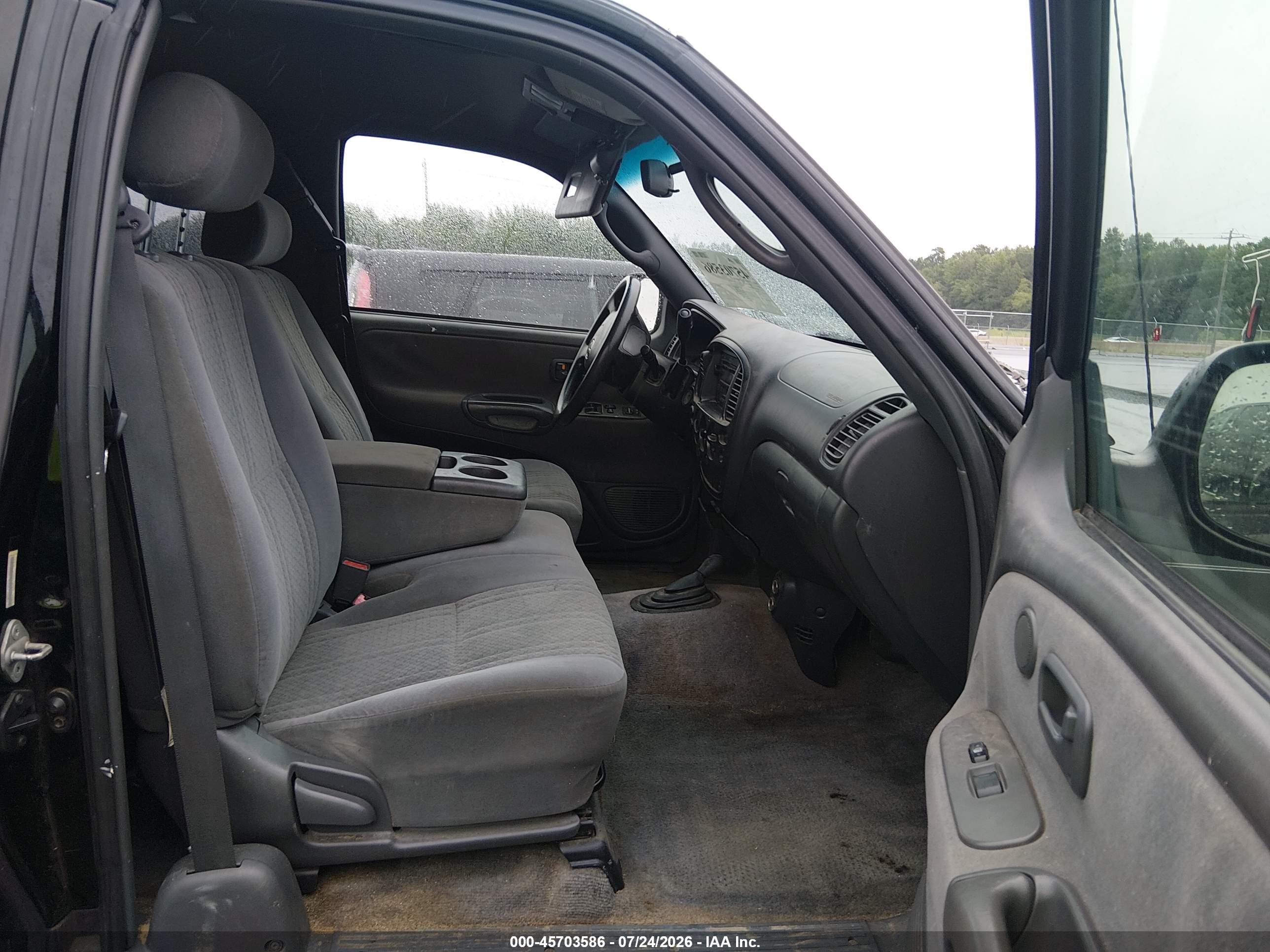 2004 Toyota Tundra Sr5 Black vin: 5TBBN44144S434826