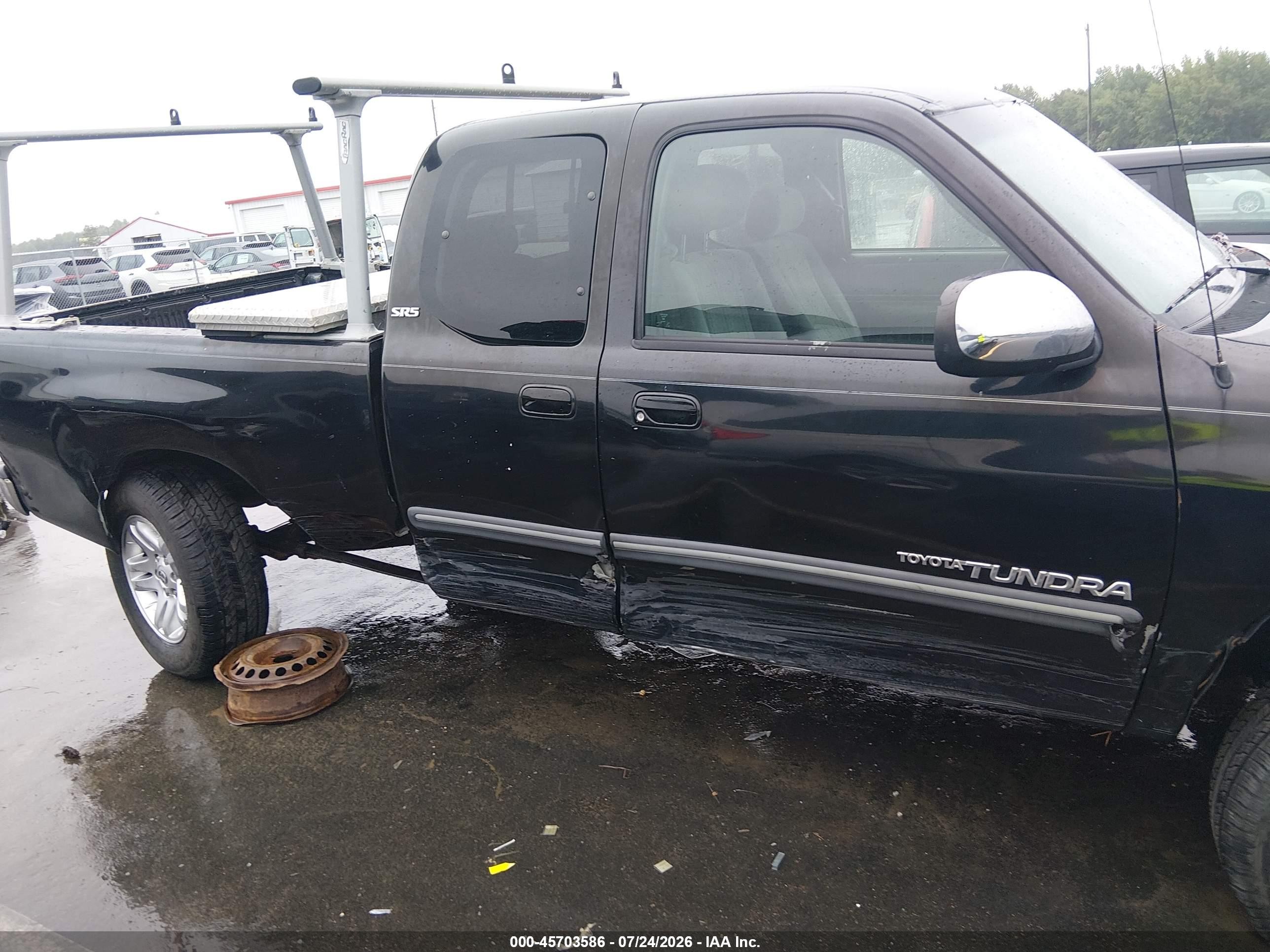 2004 Toyota Tundra Sr5 Black vin: 5TBBN44144S434826