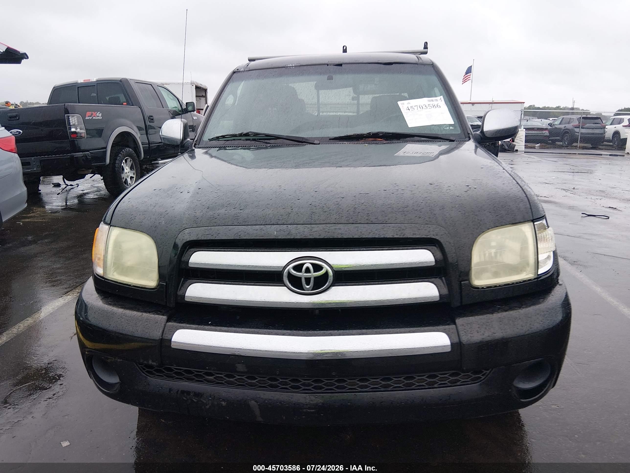 2004 Toyota Tundra Sr5 Black vin: 5TBBN44144S434826