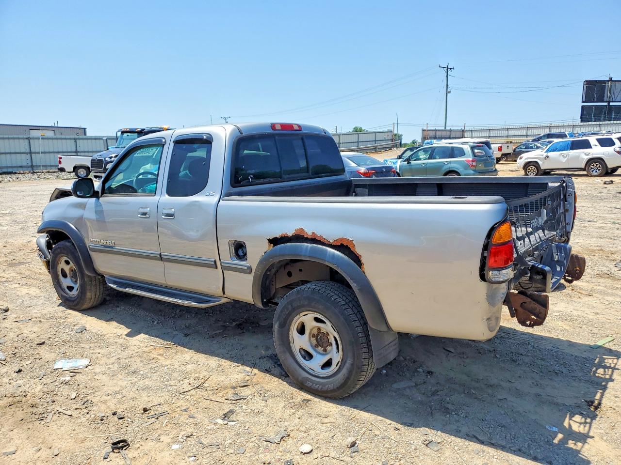 2001 Toyota Tundra Sr5 Gray vin: 5TBBN44151S163884