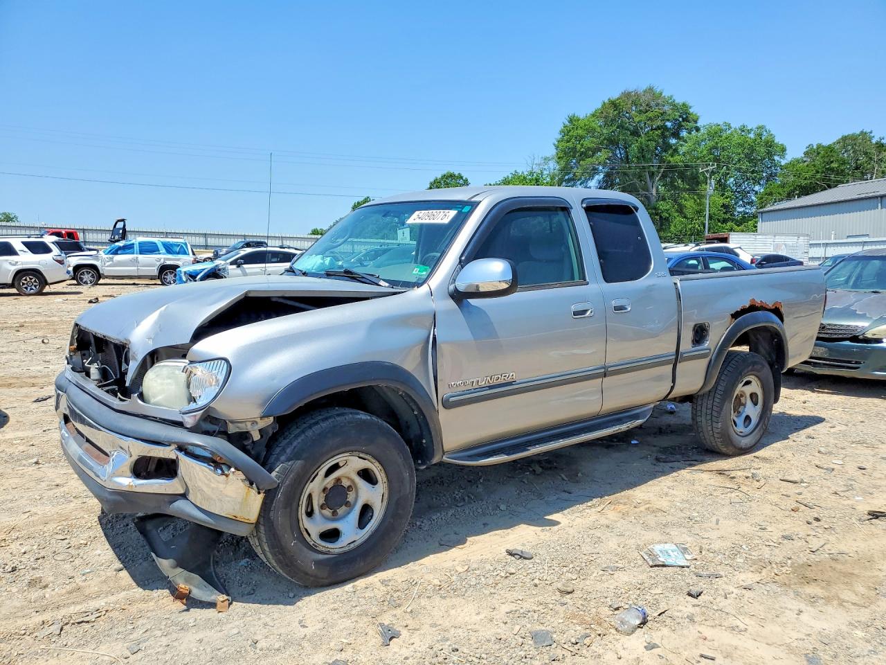 2001 Toyota Tundra Sr5 Gray vin: 5TBBN44151S163884