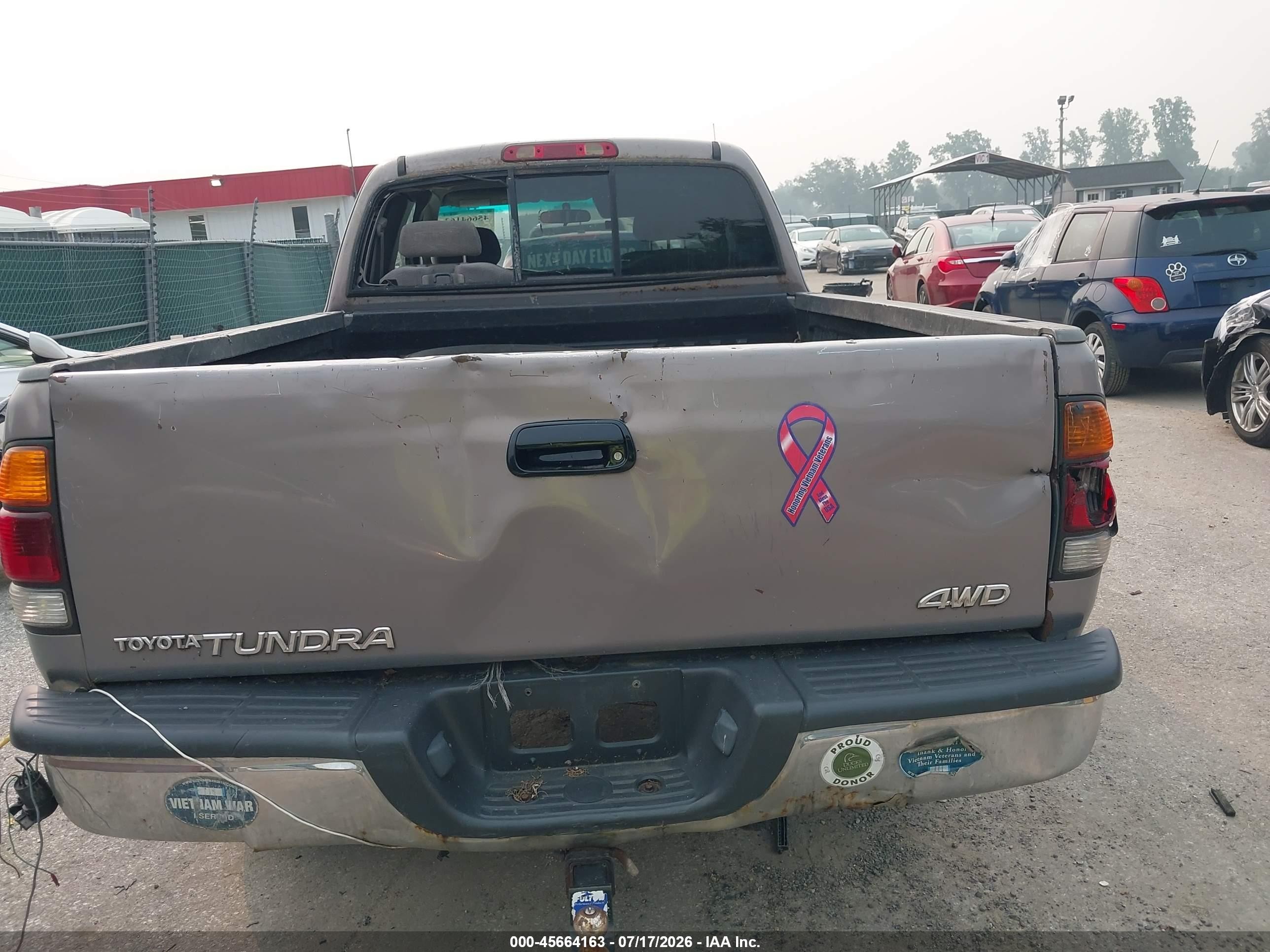 2002 Toyota Tundra Sr5 Brown vin: 5TBBN44182S248560
