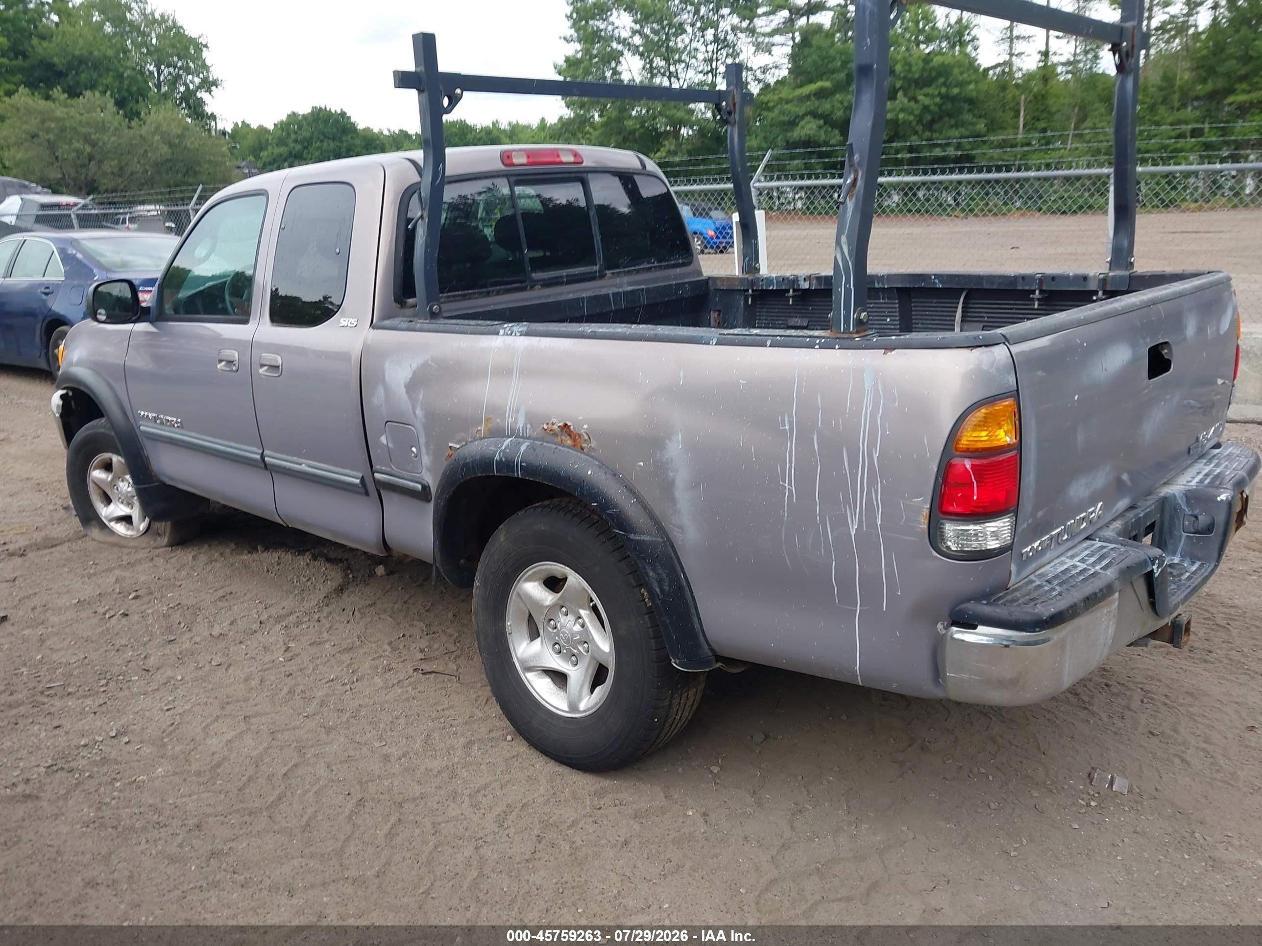2001 Toyota Tundra Sr5 V8 Tan vin: 5TBBT44101S146092