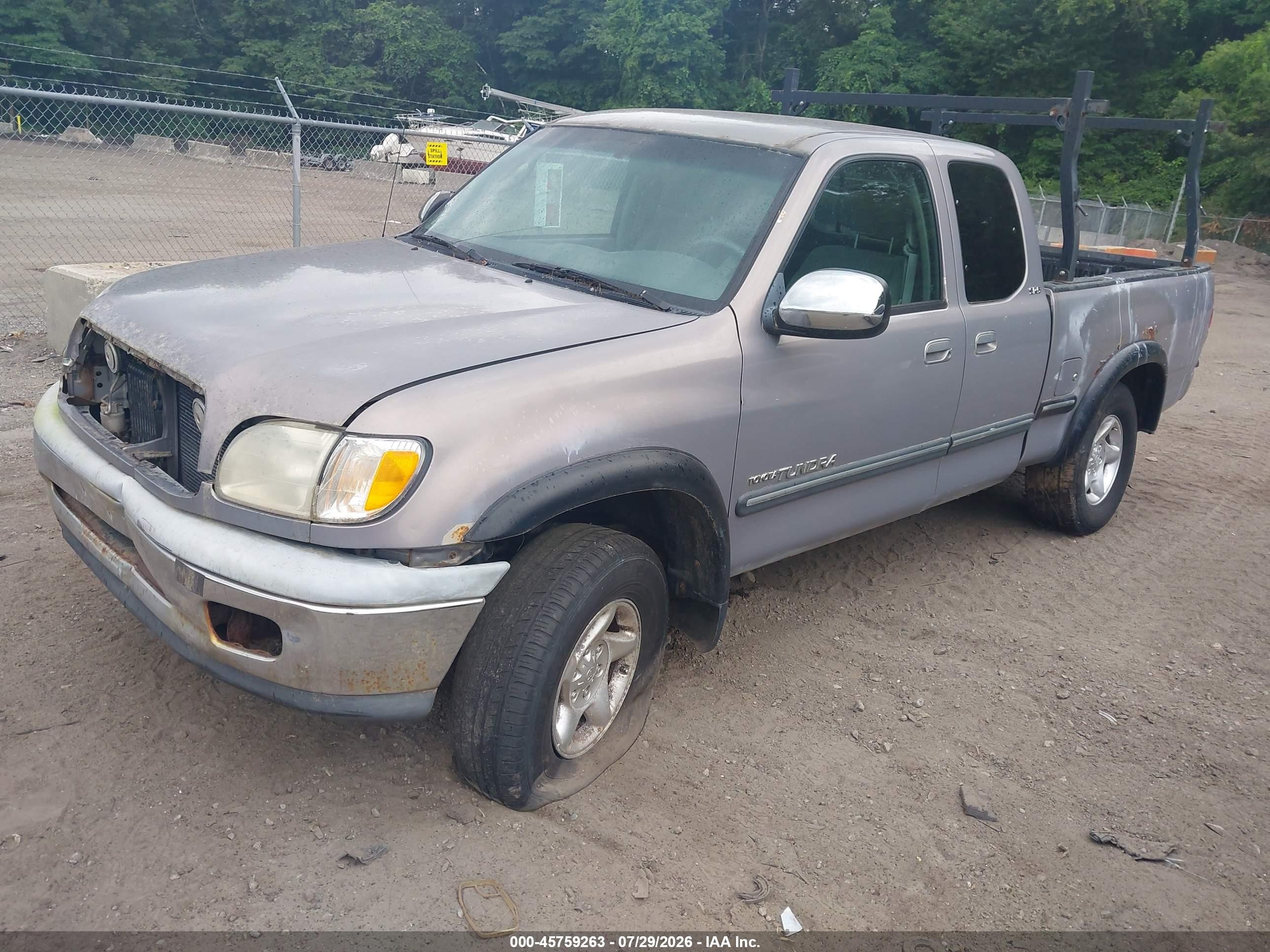 2001 Toyota Tundra Sr5 V8 Tan vin: 5TBBT44101S146092