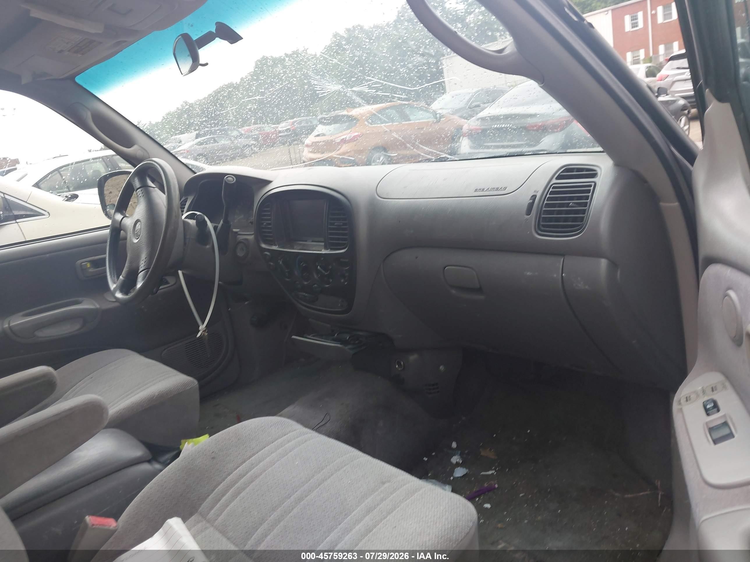 2001 Toyota Tundra Sr5 V8 Tan vin: 5TBBT44101S146092