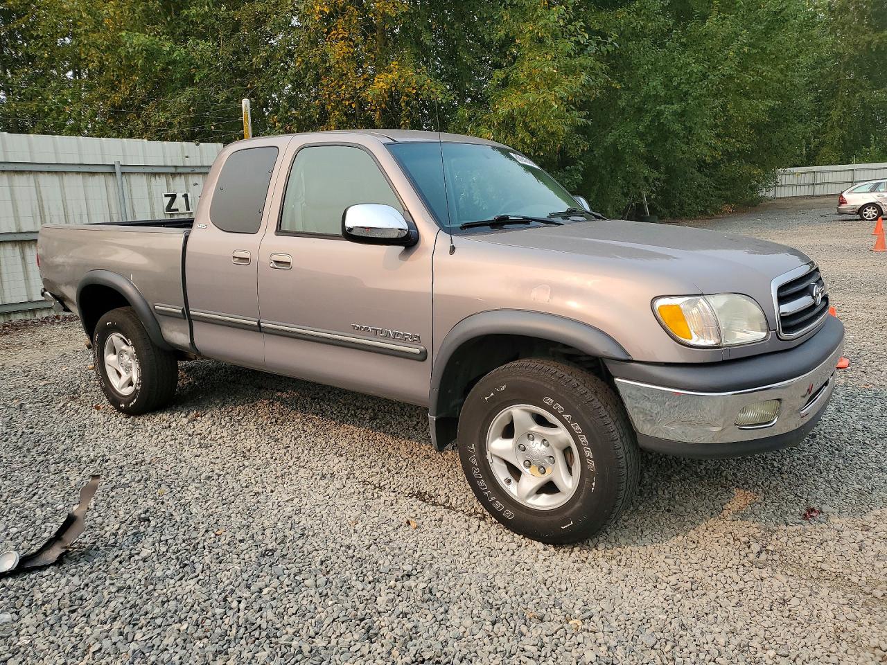 2002 Toyota Tundra Sr5 V8 Серый vin: 5TBBT44102S297922