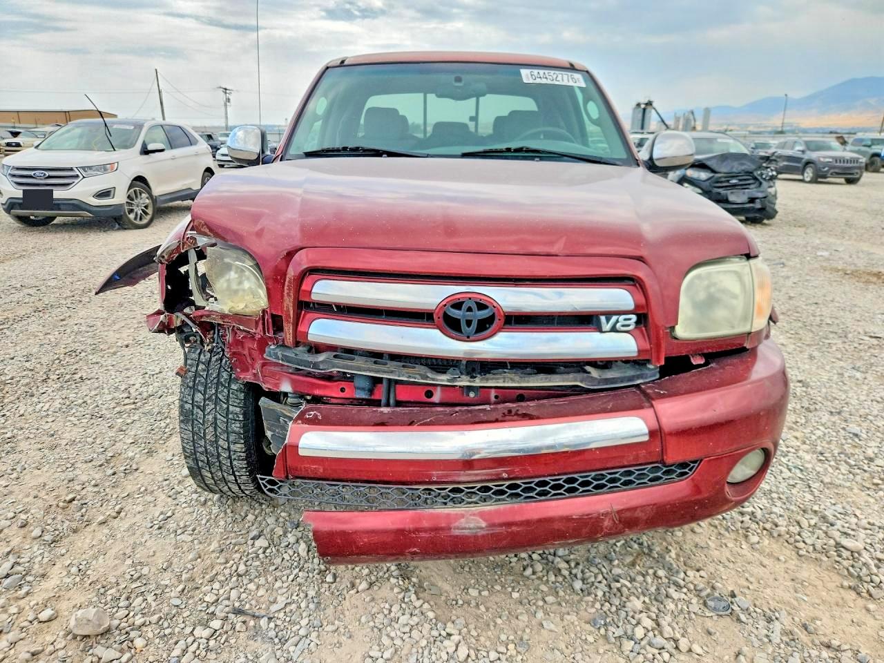2005 Toyota Tundra Access Cab Sr5 Red vin: 5TBBT44105S456894