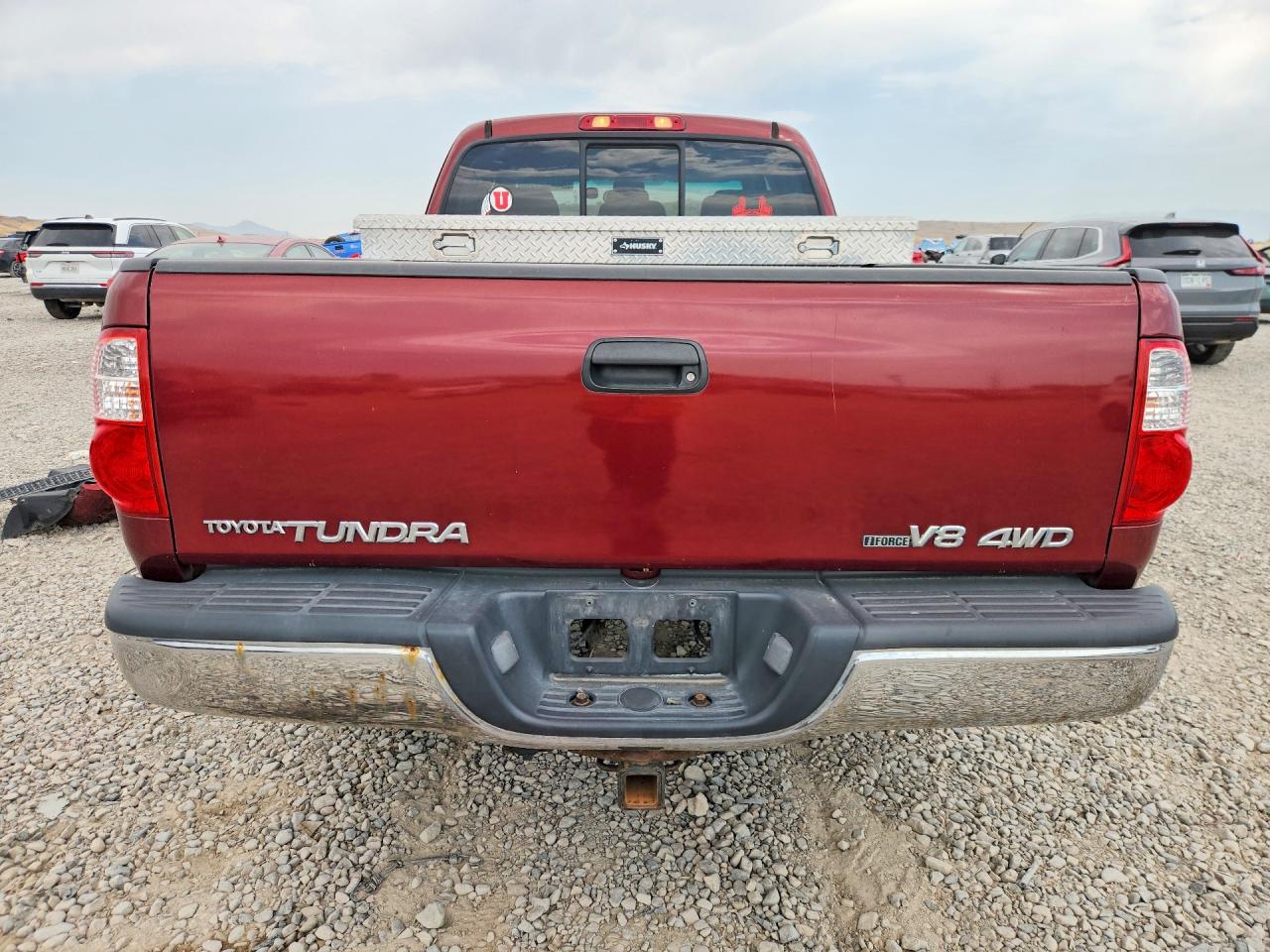 2005 Toyota Tundra Access Cab Sr5 Red vin: 5TBBT44105S456894