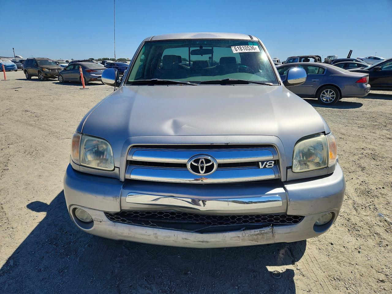 2006 Toyota Tundra Sr5 Silver vin: 5TBBT44106S479867