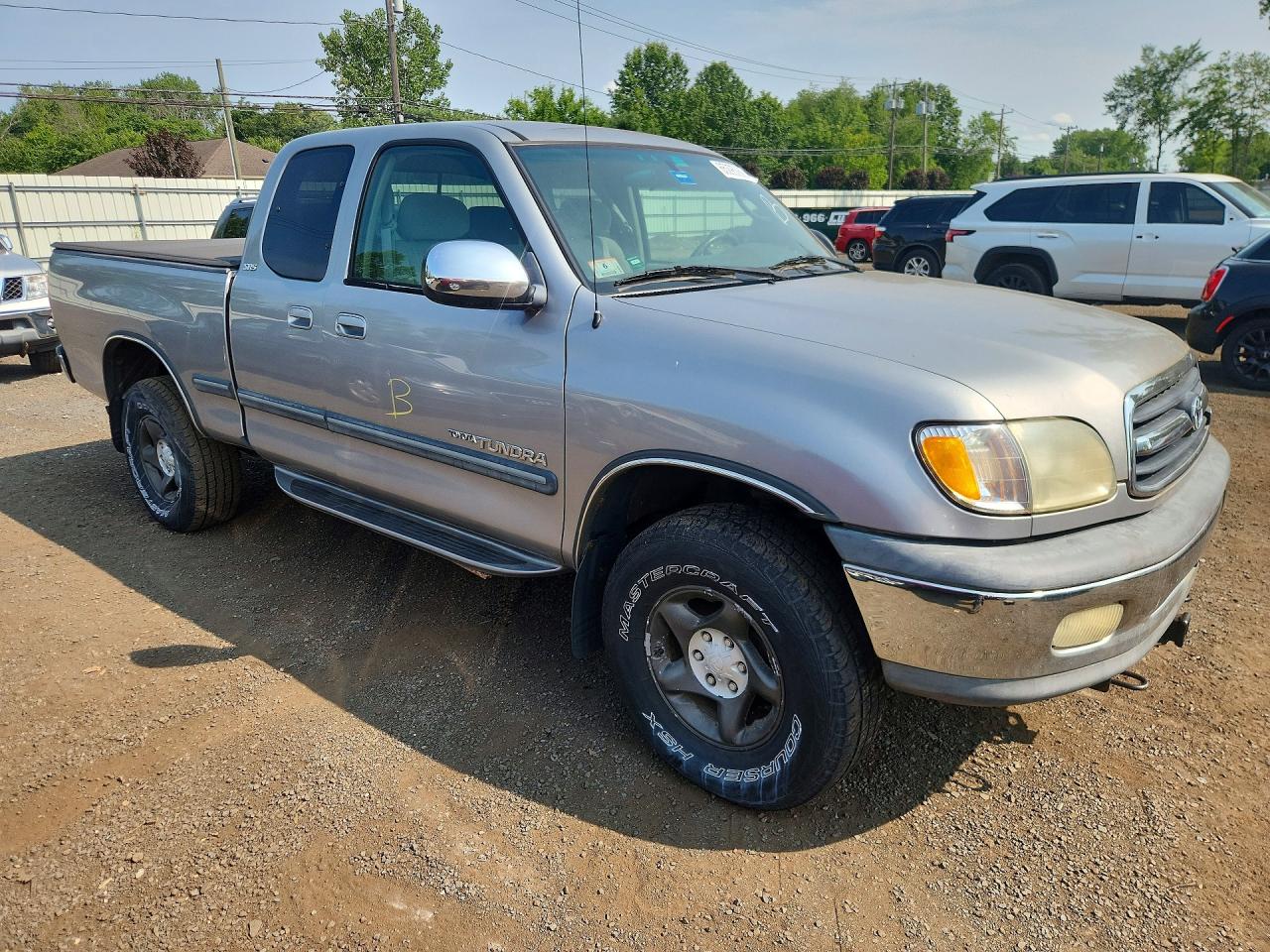 2002 Toyota Tundra Sr5 V8 Silver vin: 5TBBT44112S244632