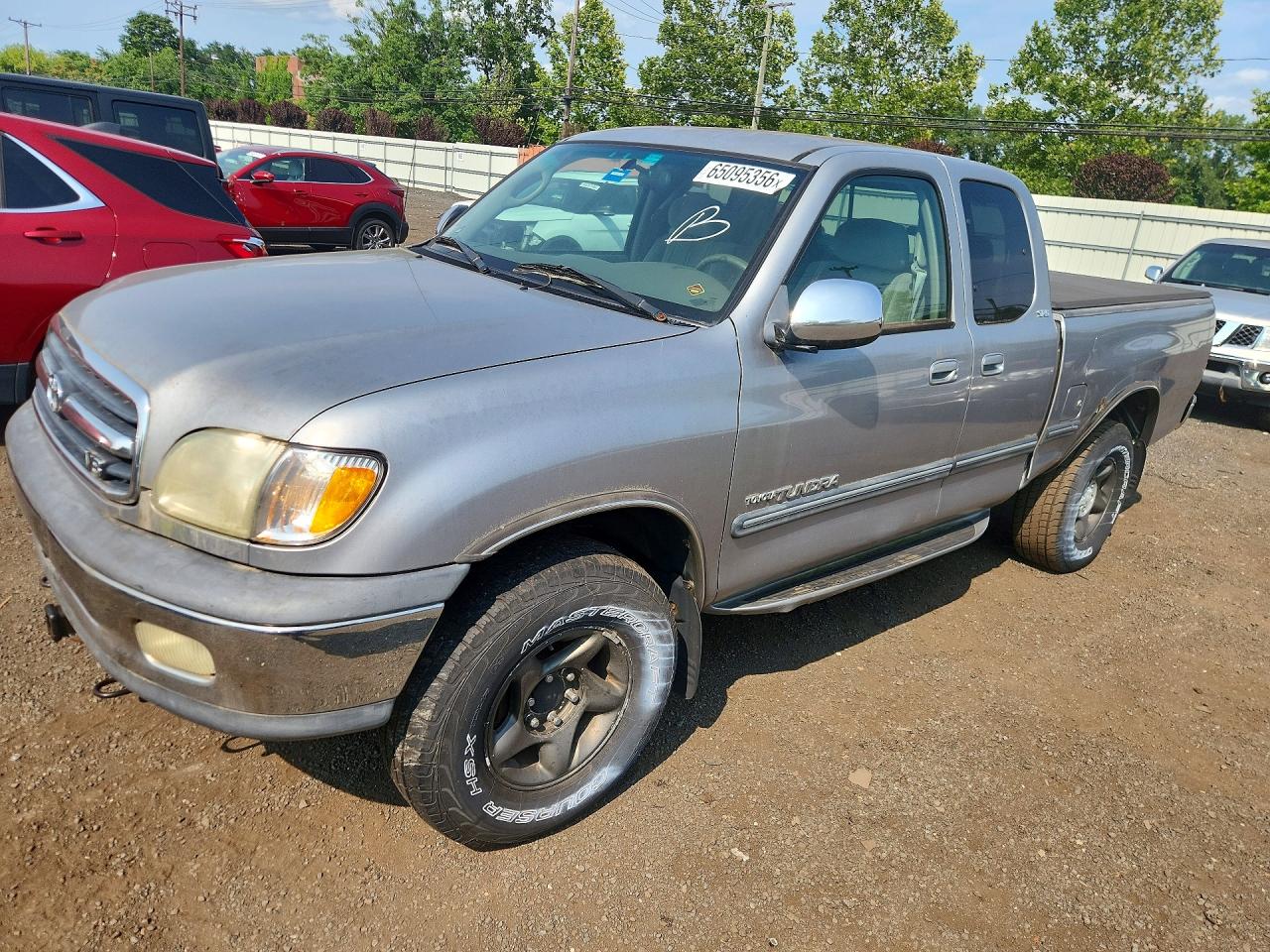 2002 Toyota Tundra Sr5 V8 Silver vin: 5TBBT44112S244632