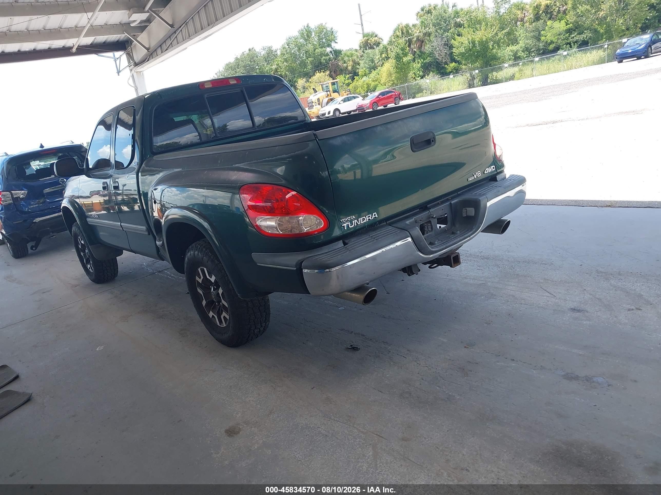 2003 Toyota Tundra Sr5 V8 Green vin: 5TBBT44113S399795