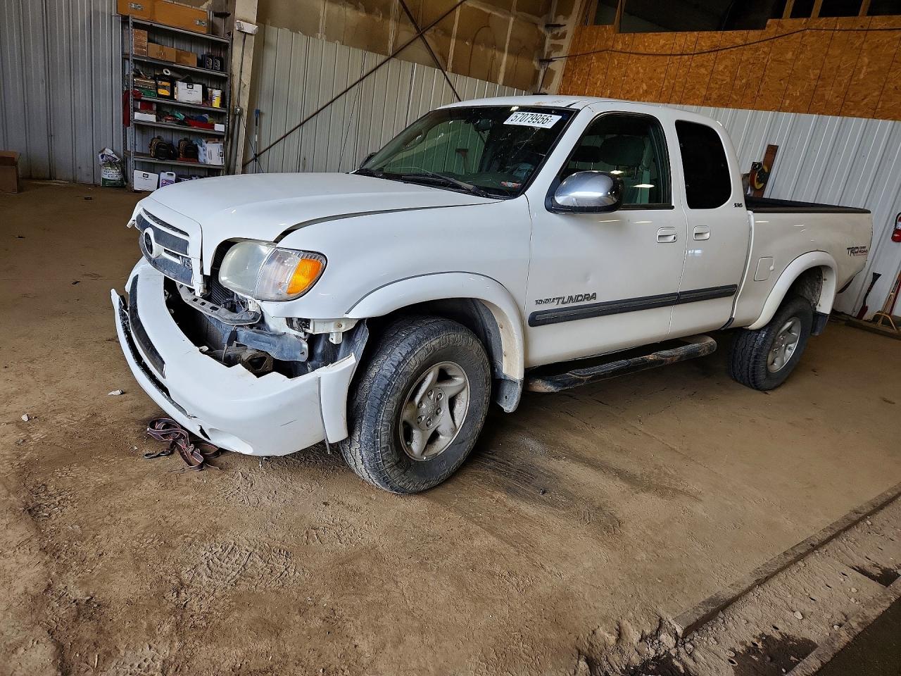 2003 Toyota Tundra Access Cab Sr5 White vin: 5TBBT44113S426655