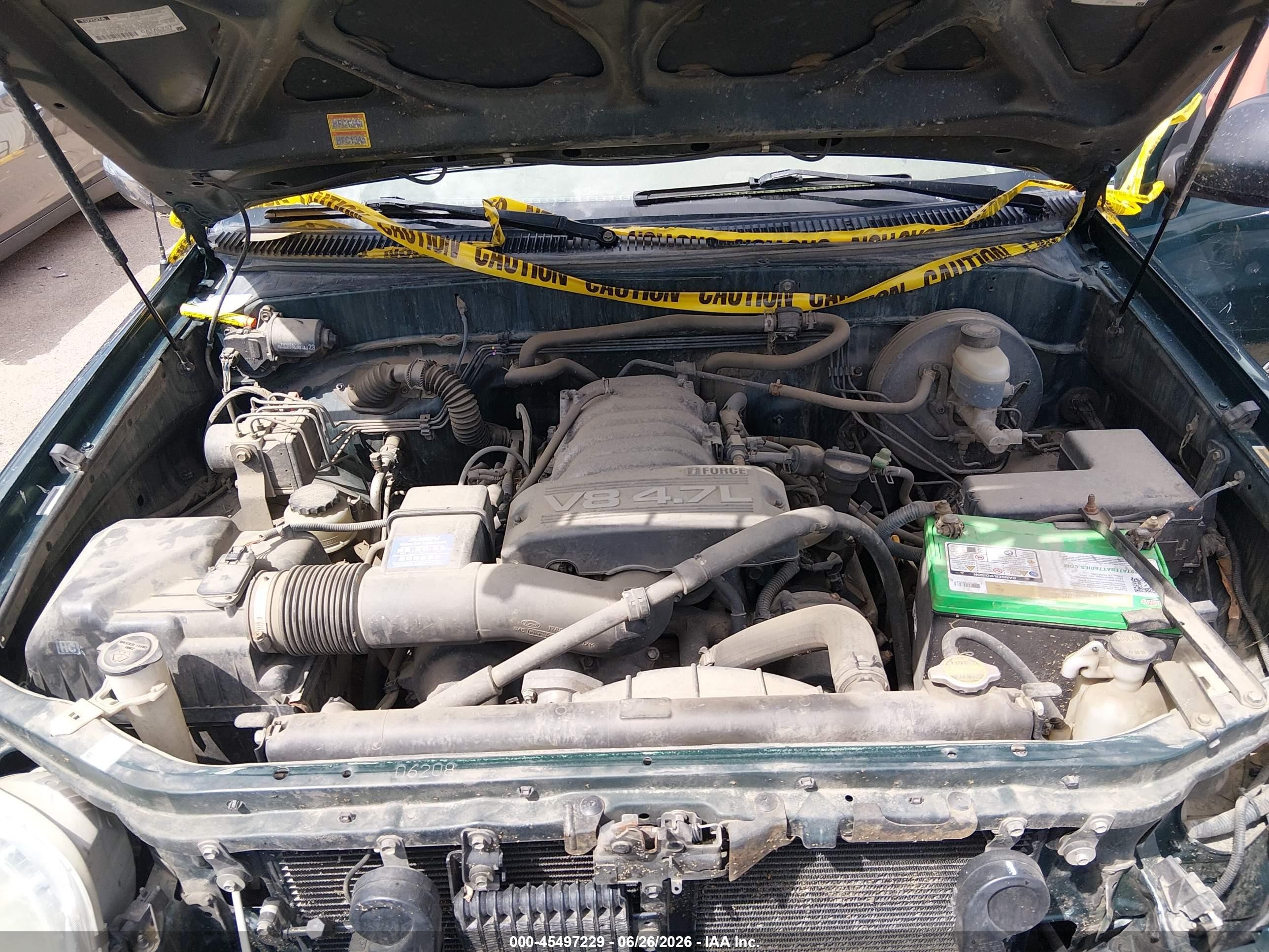 2003 Toyota Tundra Sr5 V8 Green vin: 5TBBT44113S435162