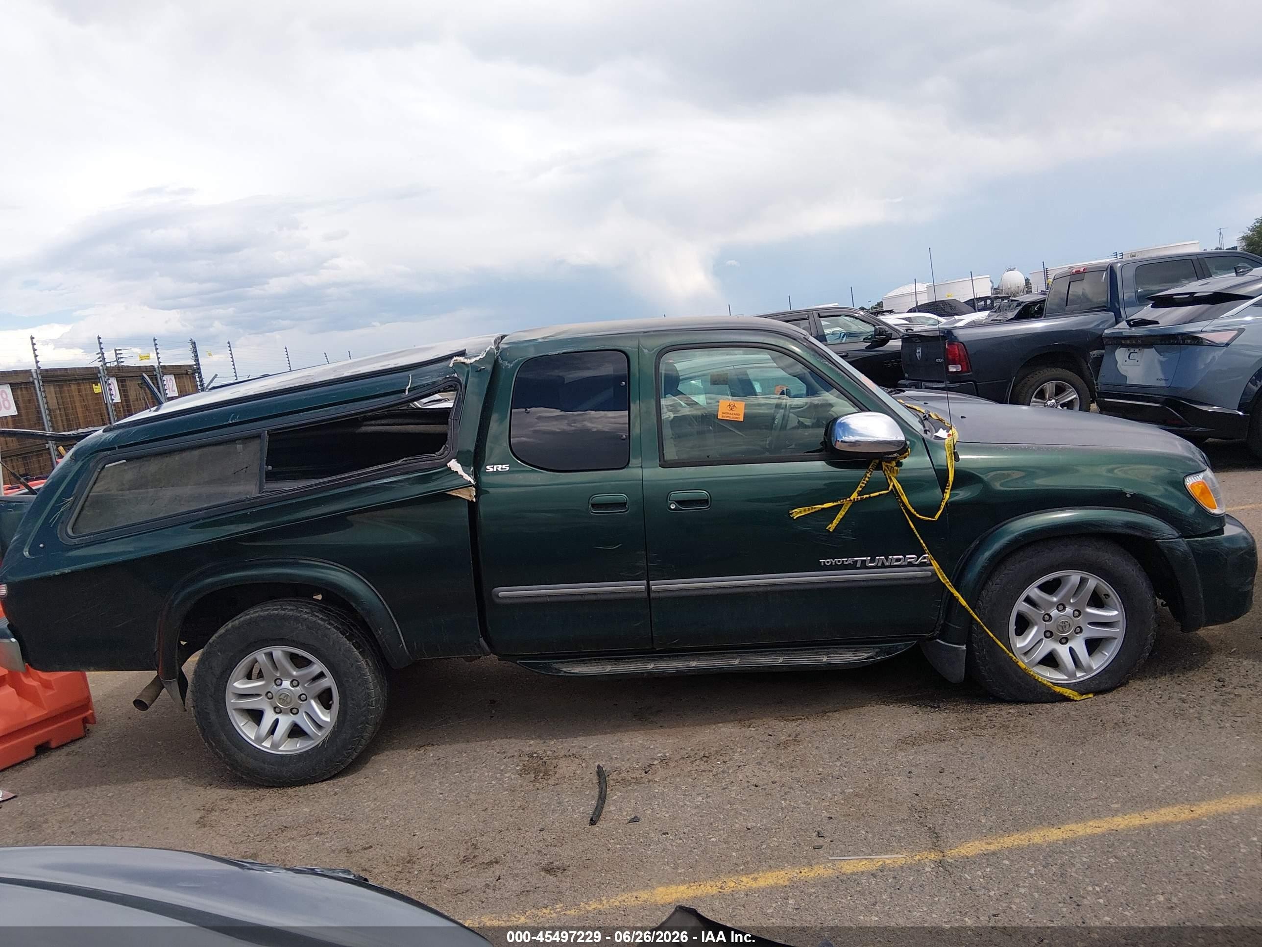 2003 Toyota Tundra Sr5 V8 Green vin: 5TBBT44113S435162