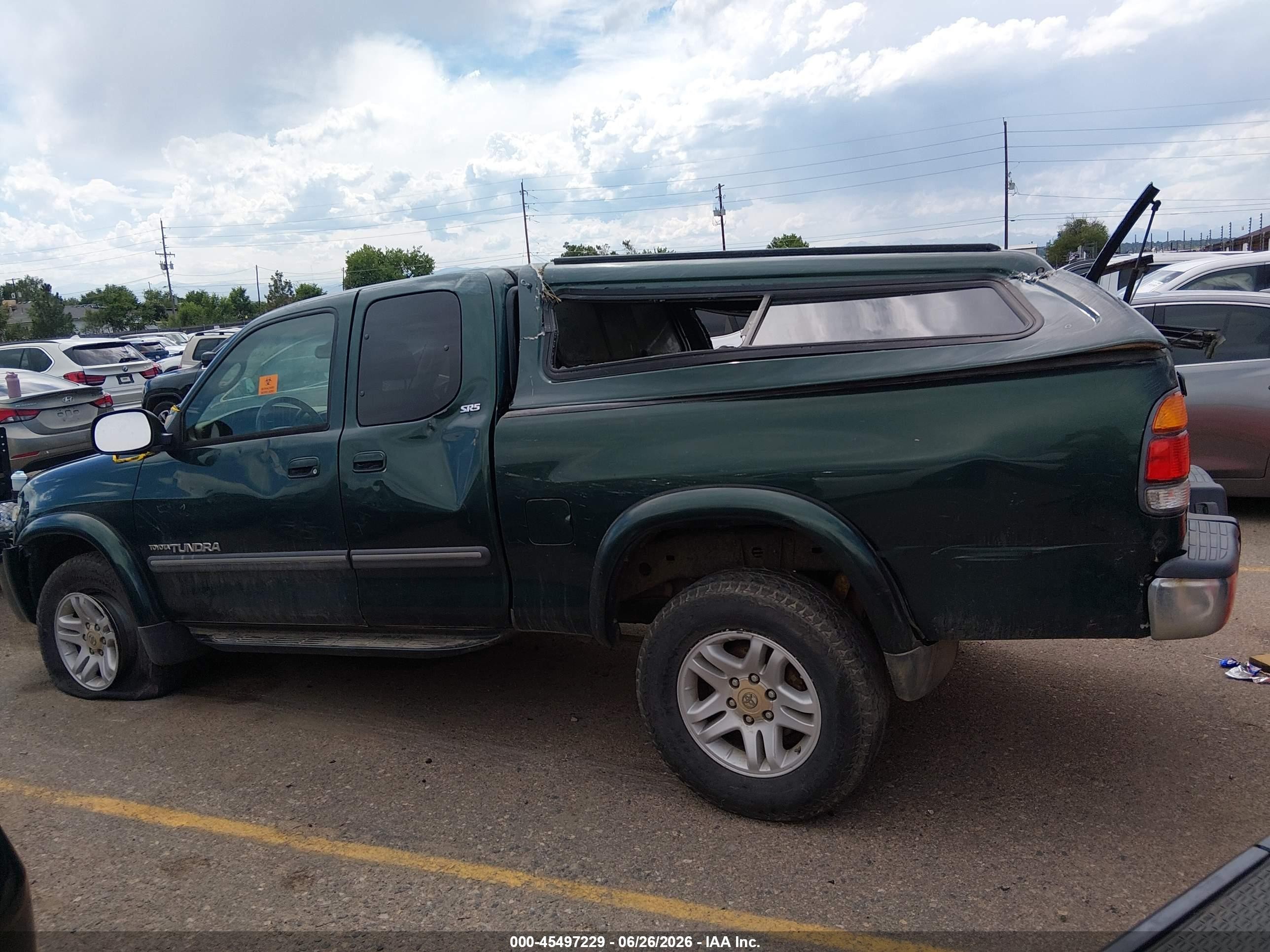 2003 Toyota Tundra Sr5 V8 Green vin: 5TBBT44113S435162