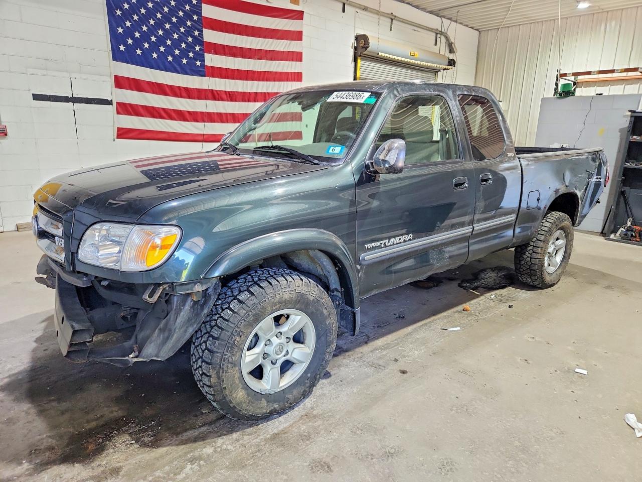 2005 Toyota Tundra Access Cab Sr5 Green vin: 5TBBT44115S471825