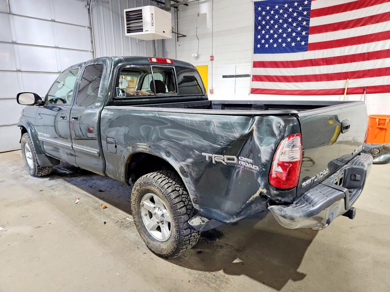 2005 Toyota Tundra Access Cab Sr5 Green vin: 5TBBT44115S471825
