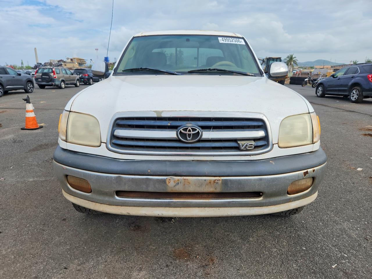2001 Toyota Tundra Sr5 White vin: 5TBBT44121S136809