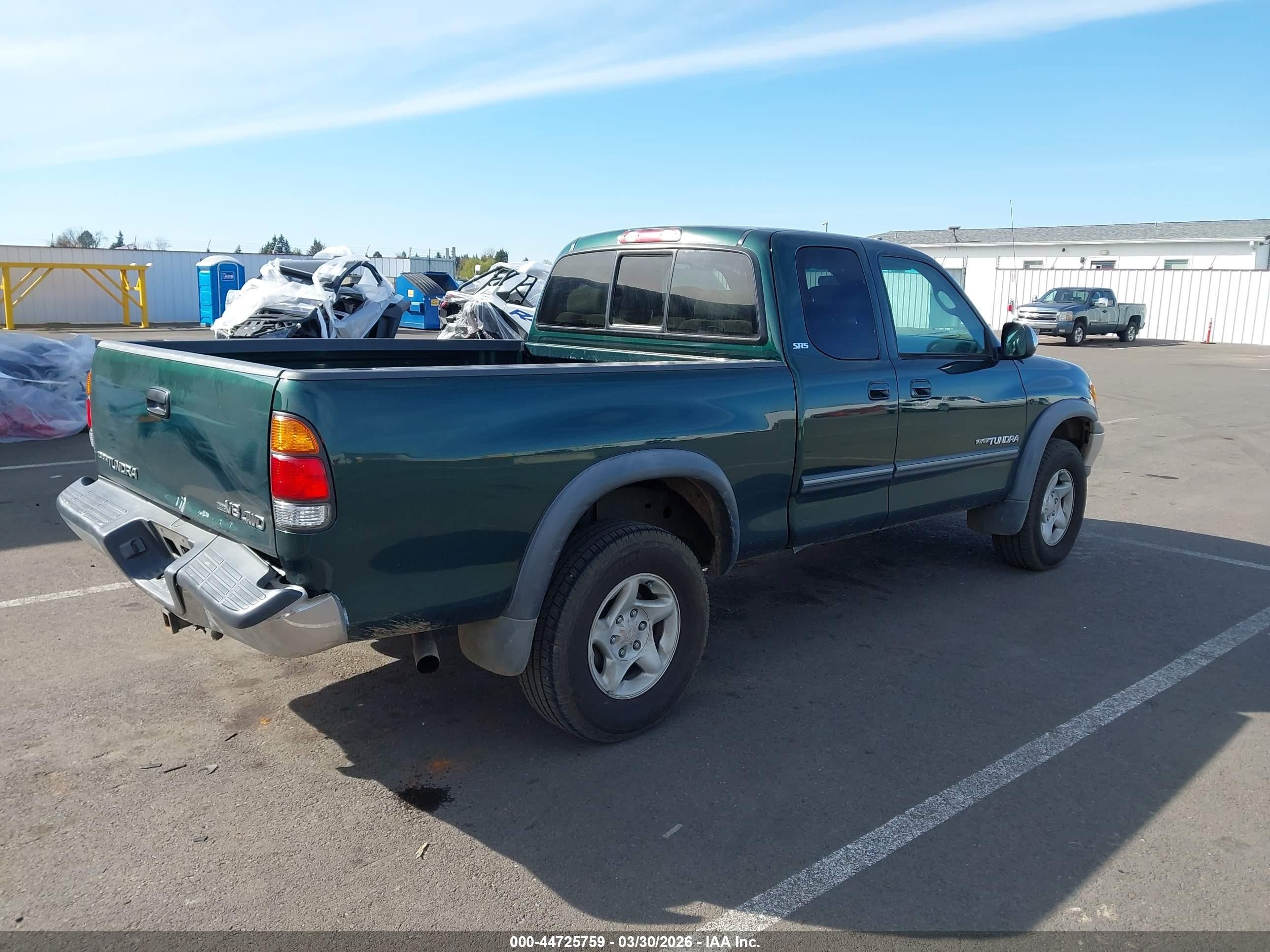 2001 Toyota Tundra Sr5 V8 Green vin: 5TBBT44121S178574