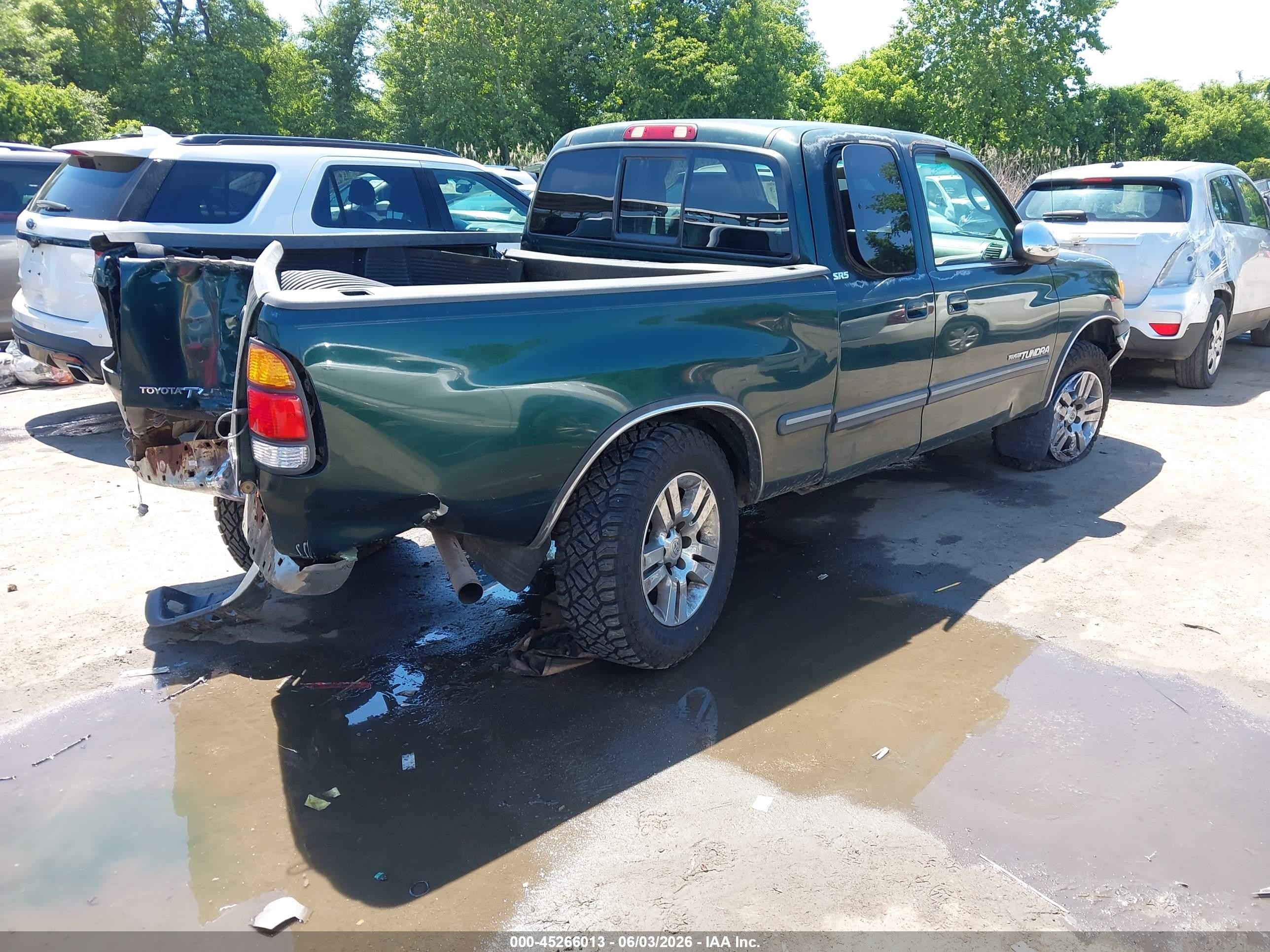2001 Toyota Tundra Sr5 V8 Green vin: 5TBBT44121S184665