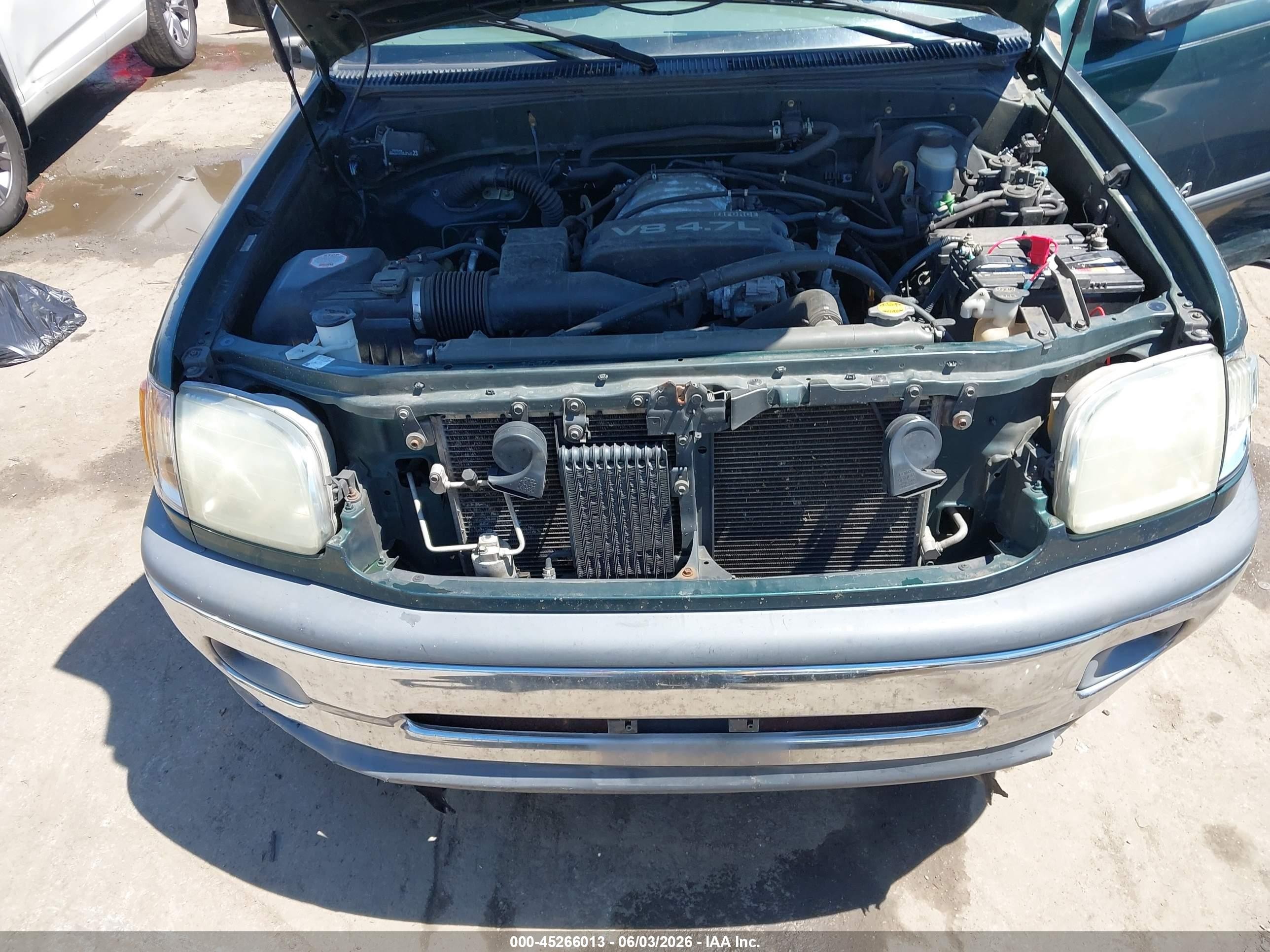 2001 Toyota Tundra Sr5 V8 Green vin: 5TBBT44121S184665