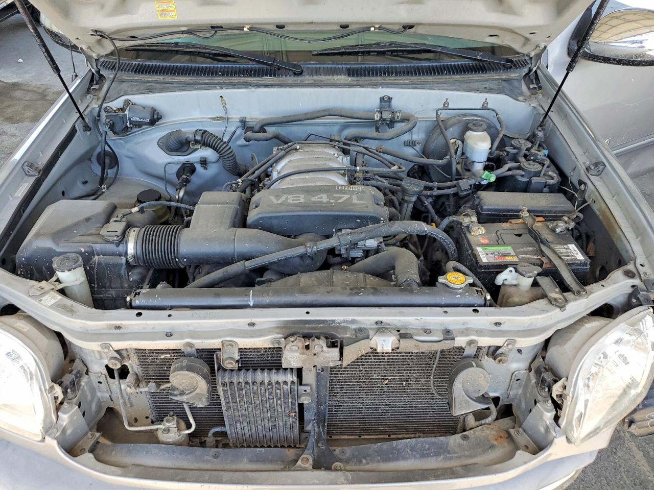 2002 Toyota Tundra Sr5 V8 Silver vin: 5TBBT44122S293516