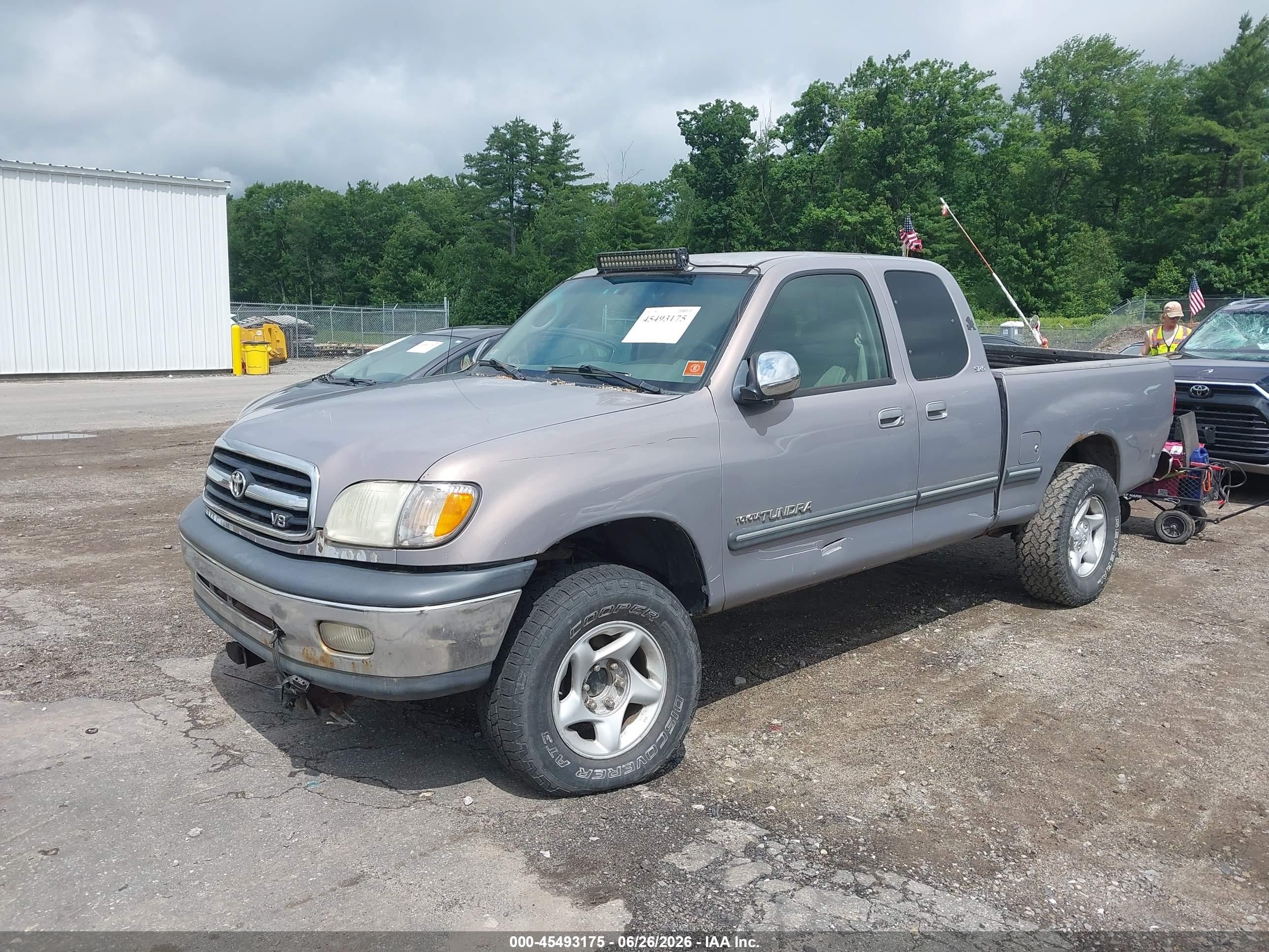 2002 Toyota Tundra Sr5 V8 Бирюзовый vin: 5TBBT44122S302182