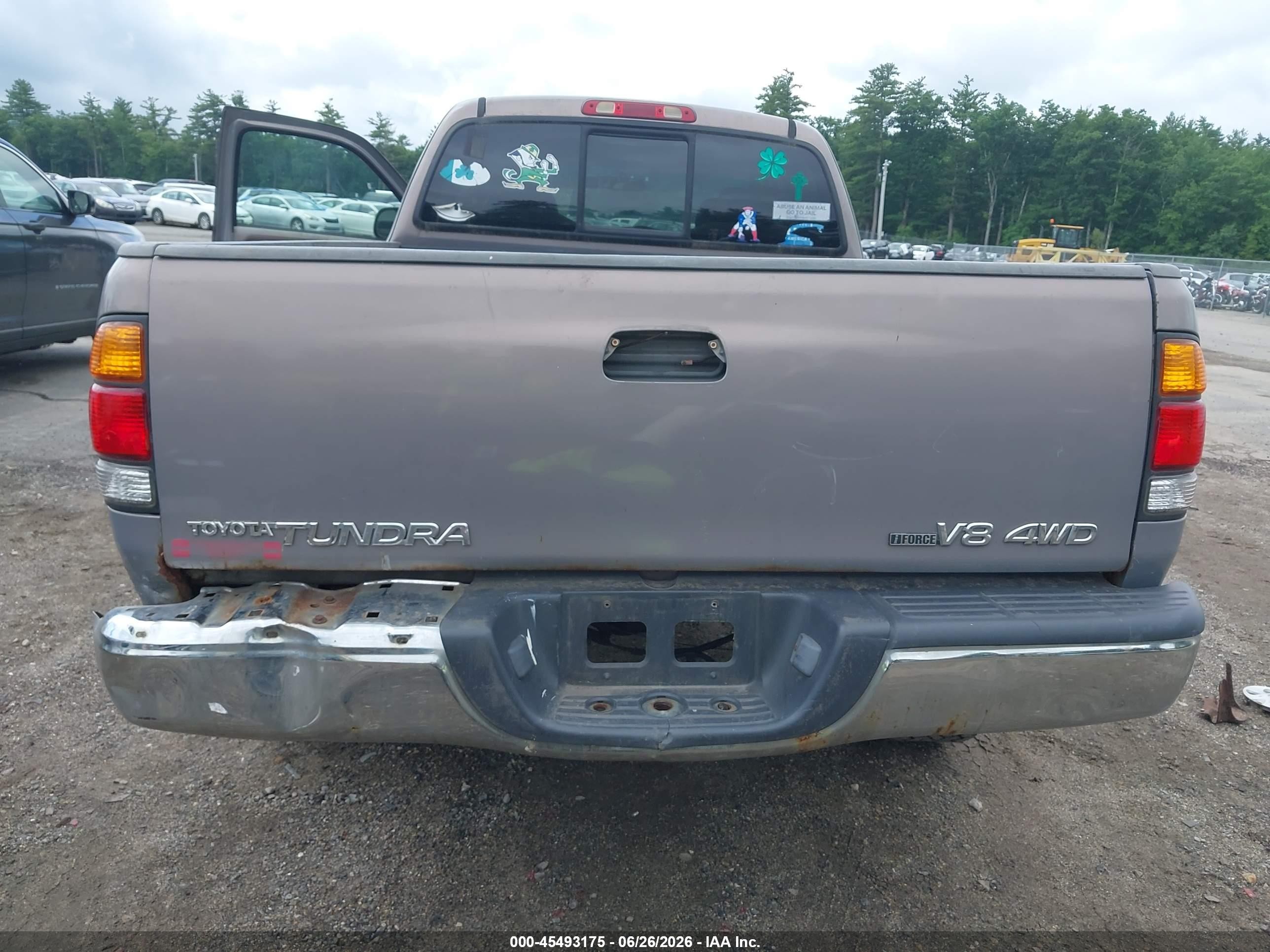 2002 Toyota Tundra Sr5 V8 Бирюзовый vin: 5TBBT44122S302182
