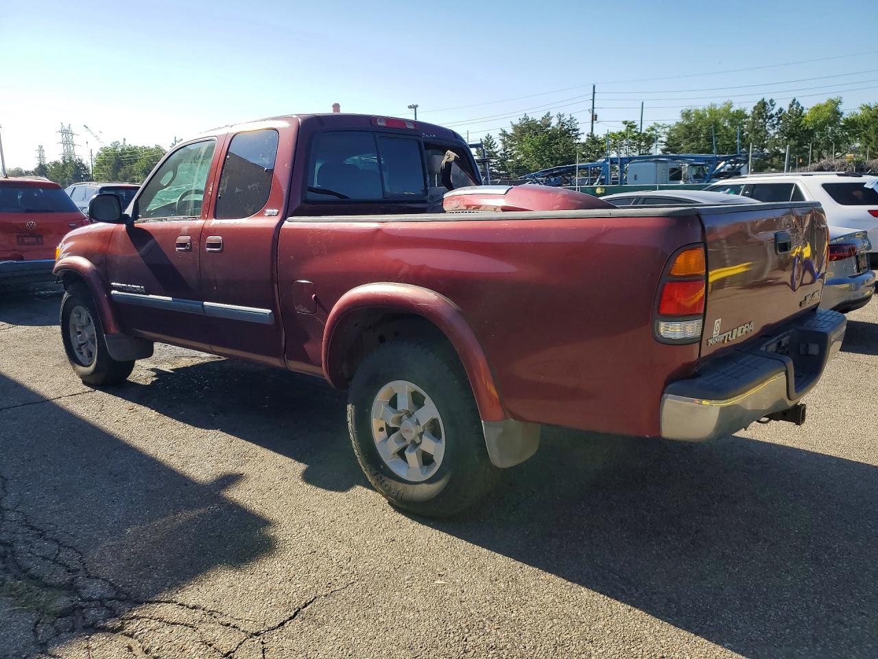 2003 Toyota Tundra Access Cab Sr5 Maroon vin: 5TBBT44123S410769