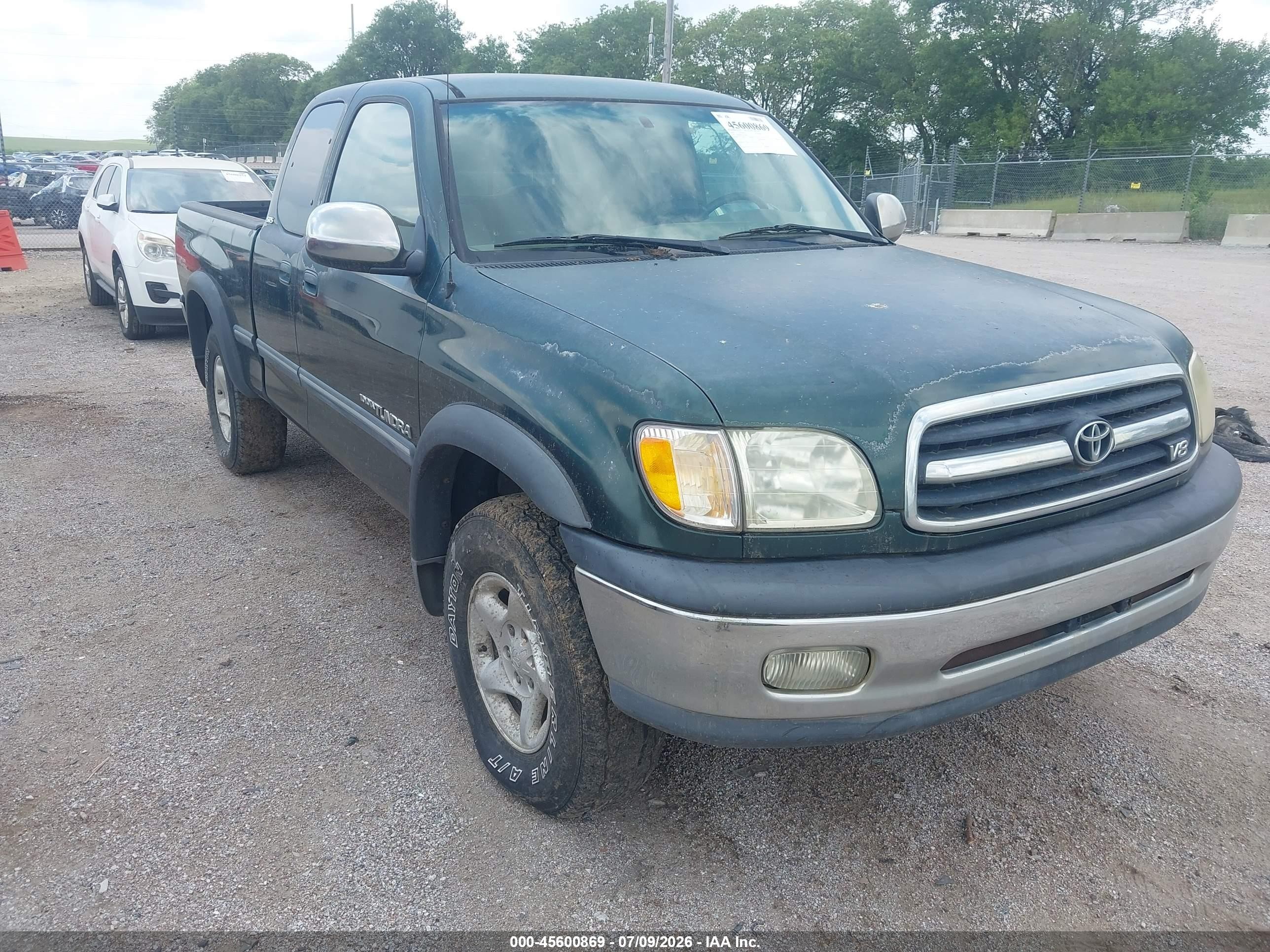 2002 Toyota Tundra Sr5 V8 Green vin: 5TBBT44132S237682