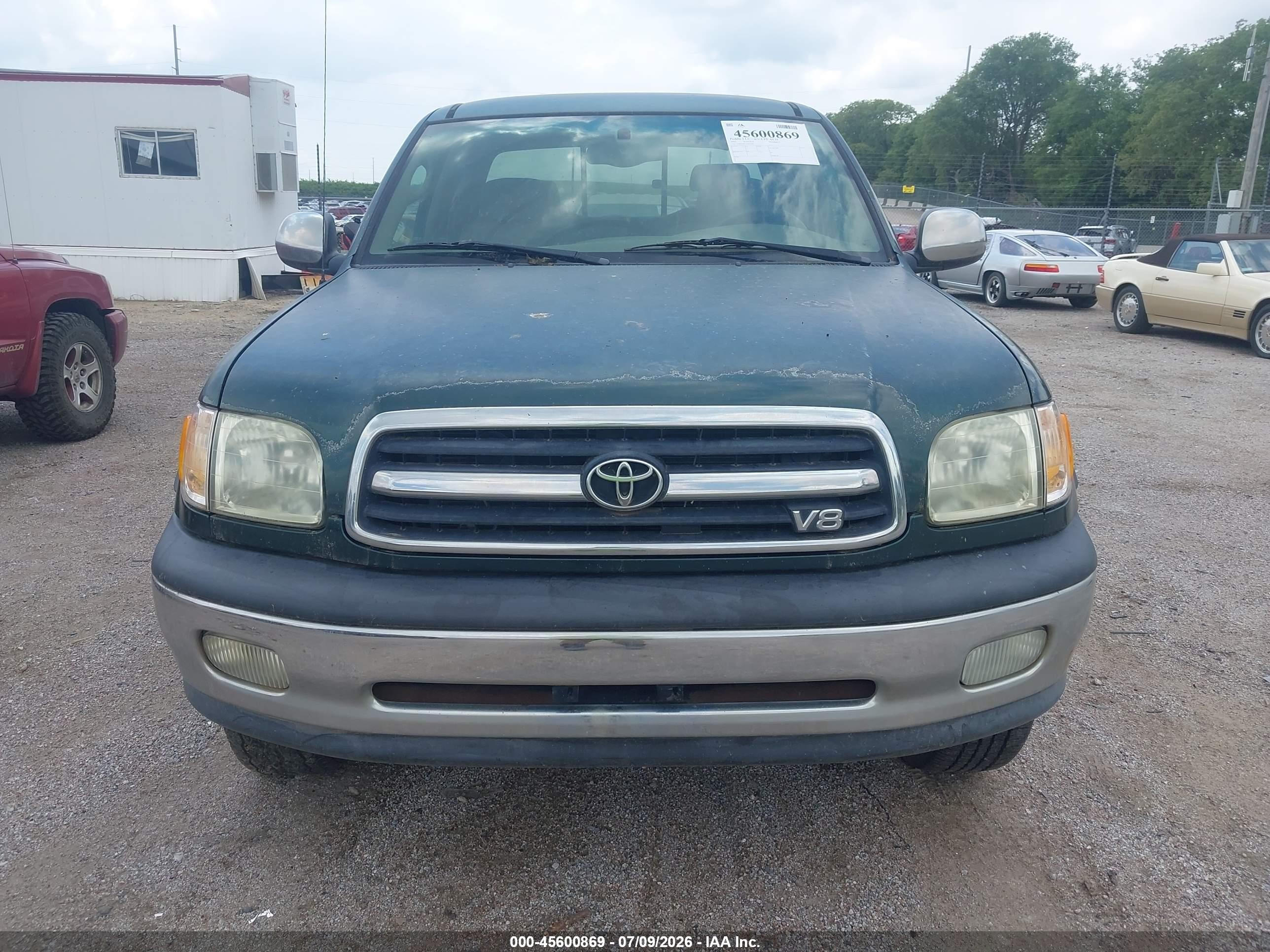 2002 Toyota Tundra Sr5 V8 Green vin: 5TBBT44132S237682