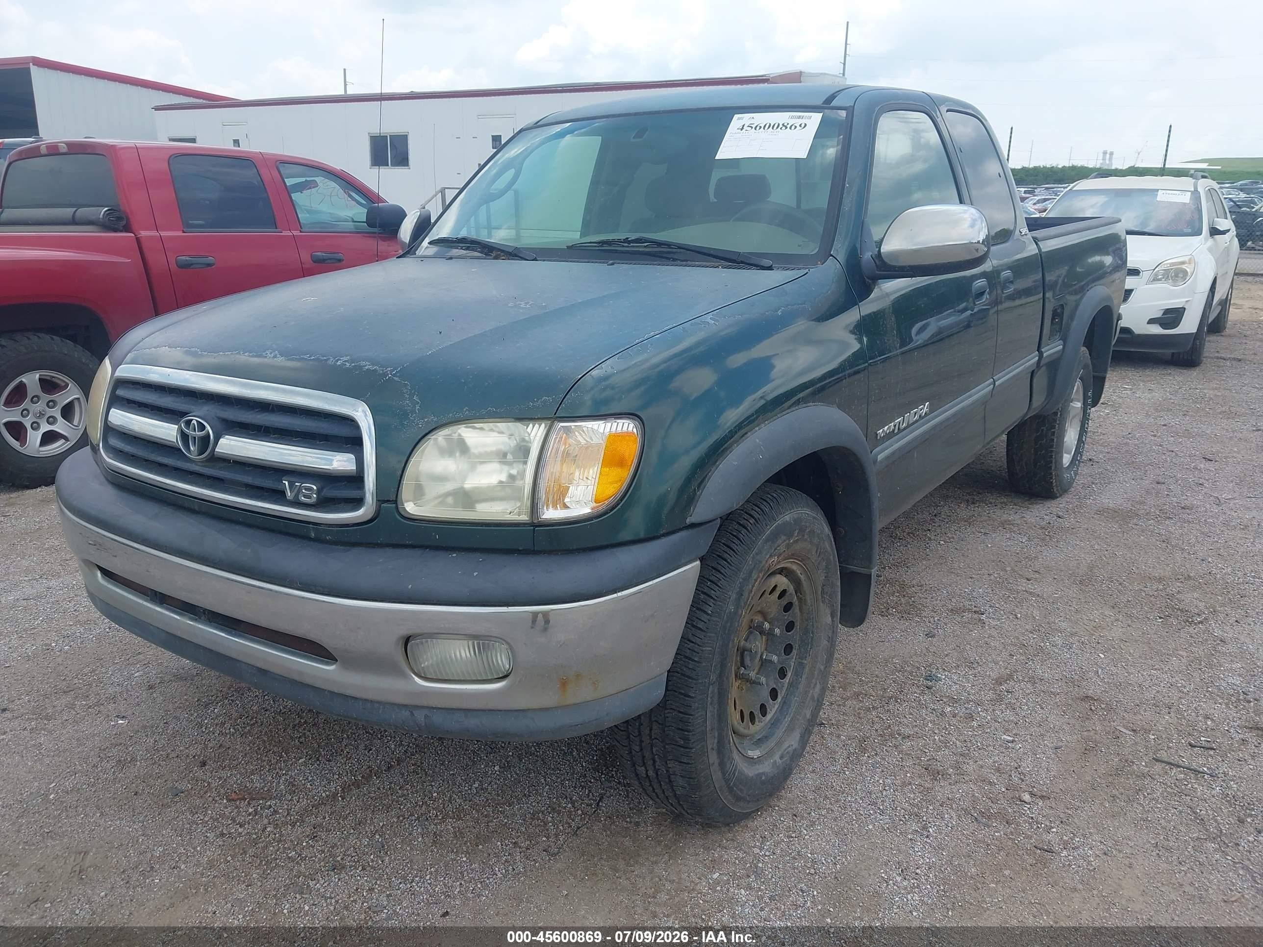 2002 Toyota Tundra Sr5 V8 Green vin: 5TBBT44132S237682