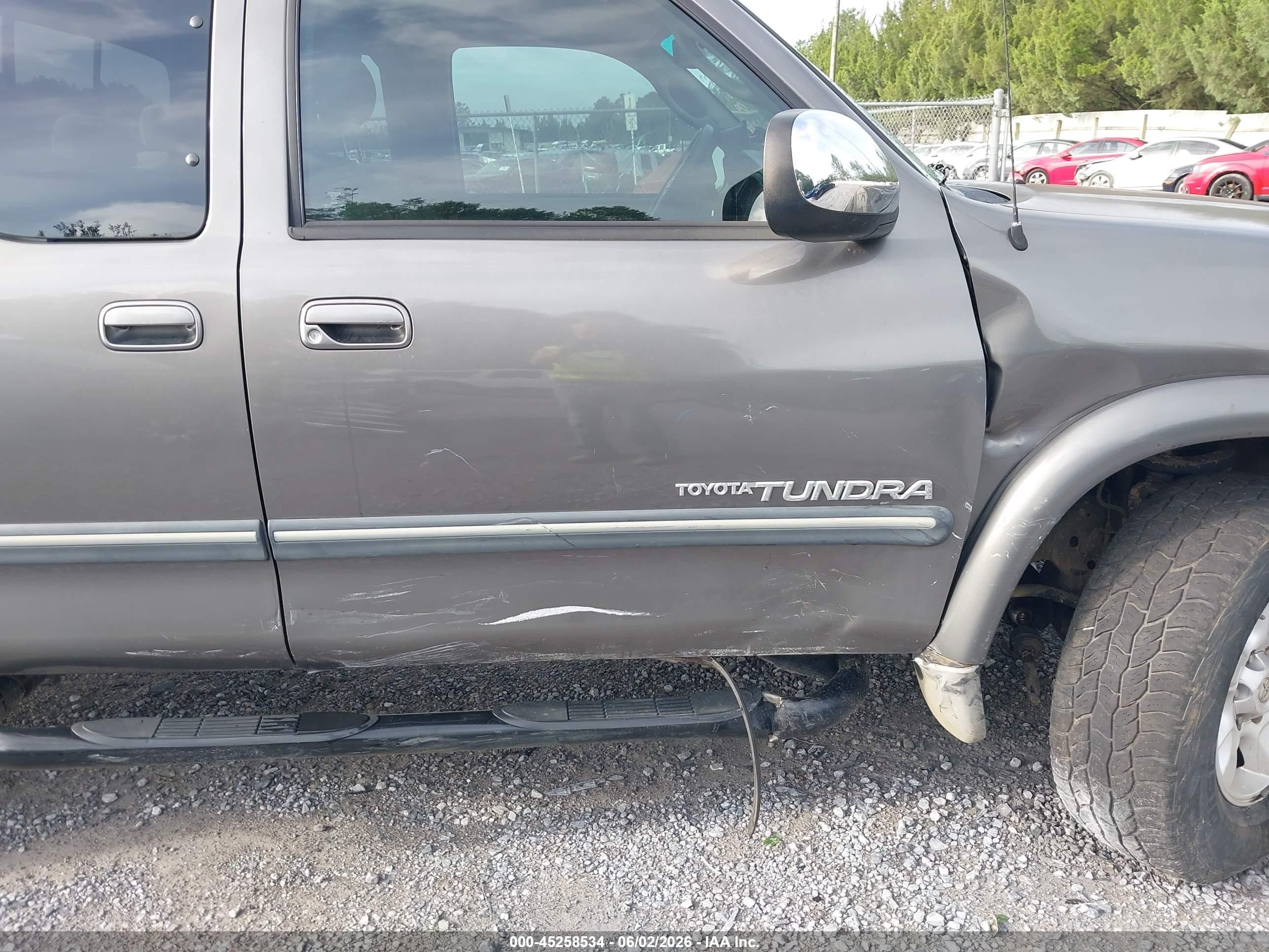 2006 Toyota Tundra Sr5 V8 Gray vin: 5TBBT44136S482892