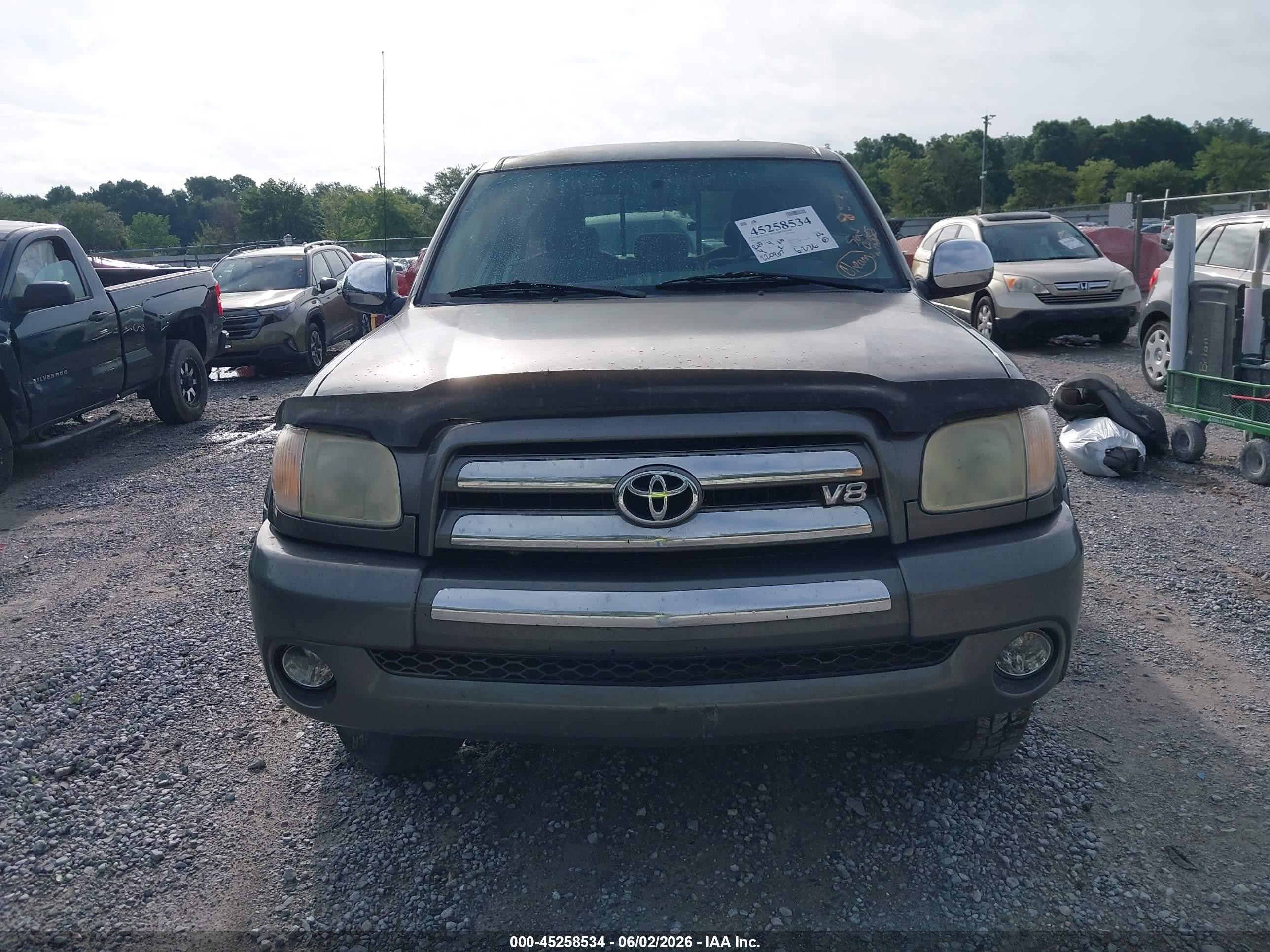 2006 Toyota Tundra Sr5 V8 Gray vin: 5TBBT44136S482892